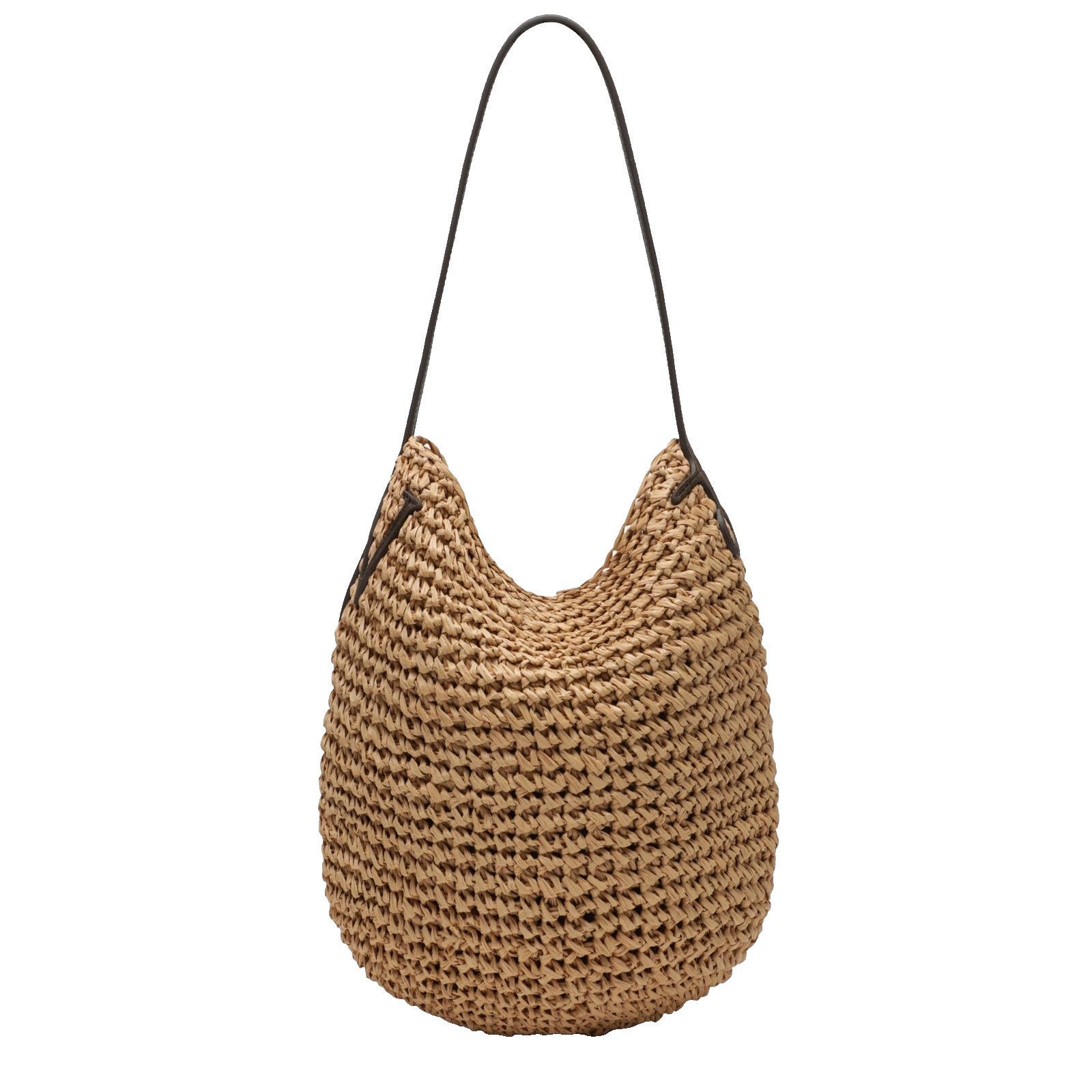 J.W. Anderson Small Bulb Natural Raffia Shoulder Bag New & A, Women's