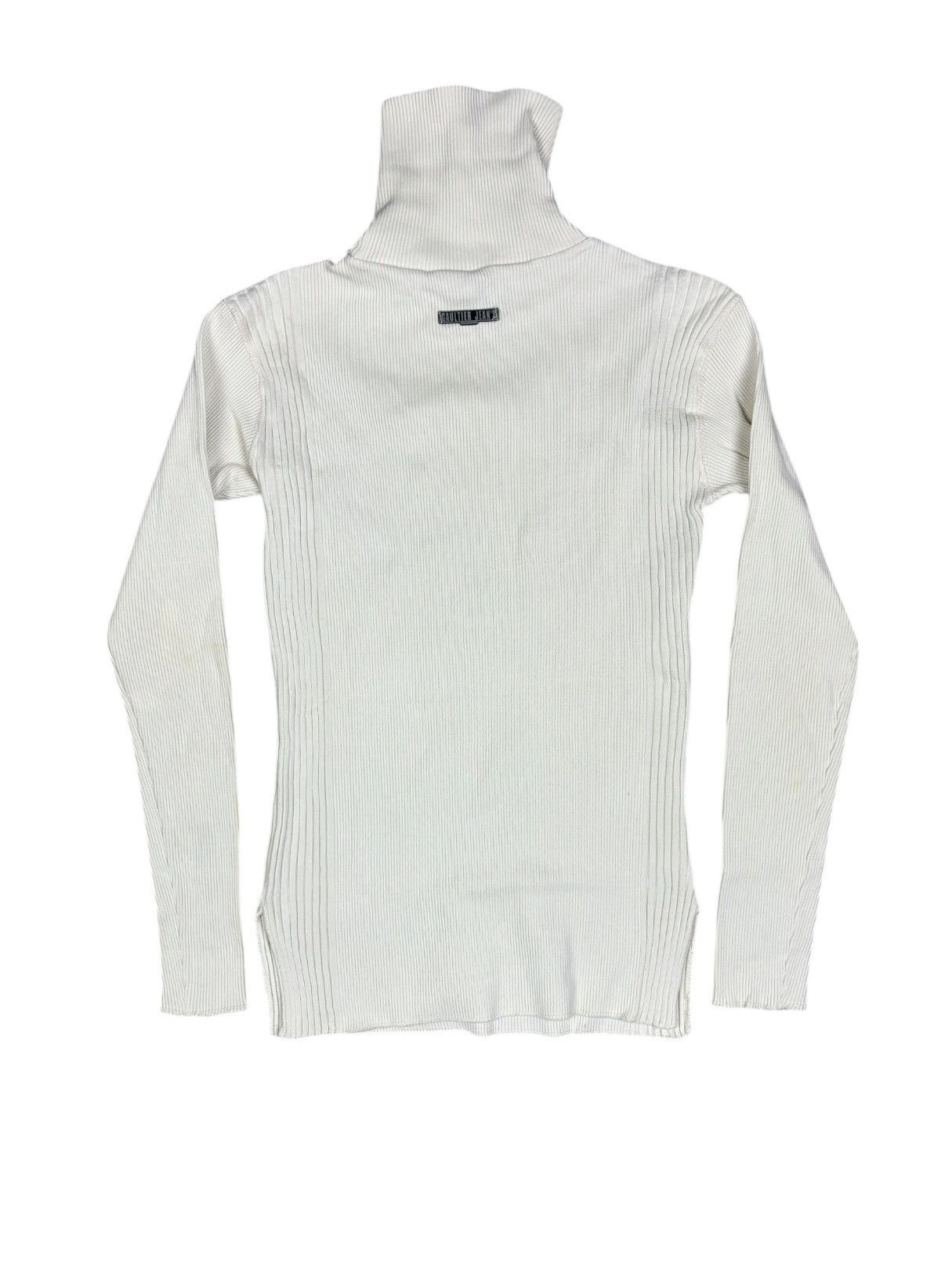 Jean Paul Gaultier 2000s Jean Paul Gaultier Asymmetrical Col Sweater Size L / US 10 / IT 46 - 2 Thumbnail