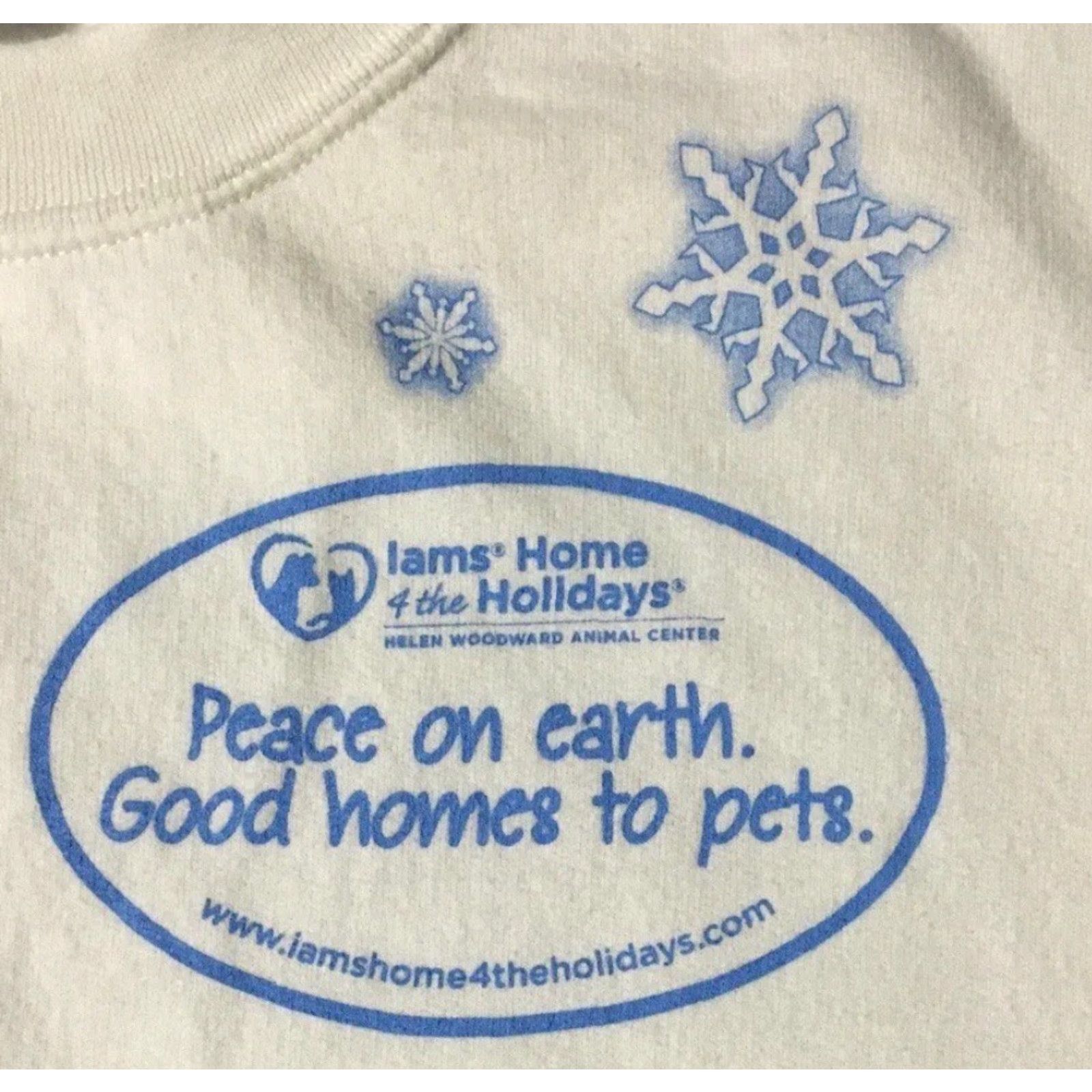 Vintage Vtg Iams Pet Food All Over Print Promo Sweatshirt Hoodie XL White 90s Grunge Animals Cartoon Humor Mens Size US XL / EU 56 / 4 - 4 Thumbnail