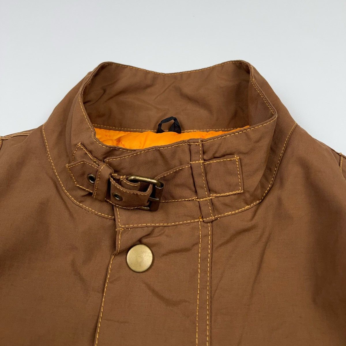 Belstaff Belstaff Gold Label Short Jacket Crop Bomber Zip Brown Biker Size XXL / US 16-18 / IT 52-54 - 11 Thumbnail