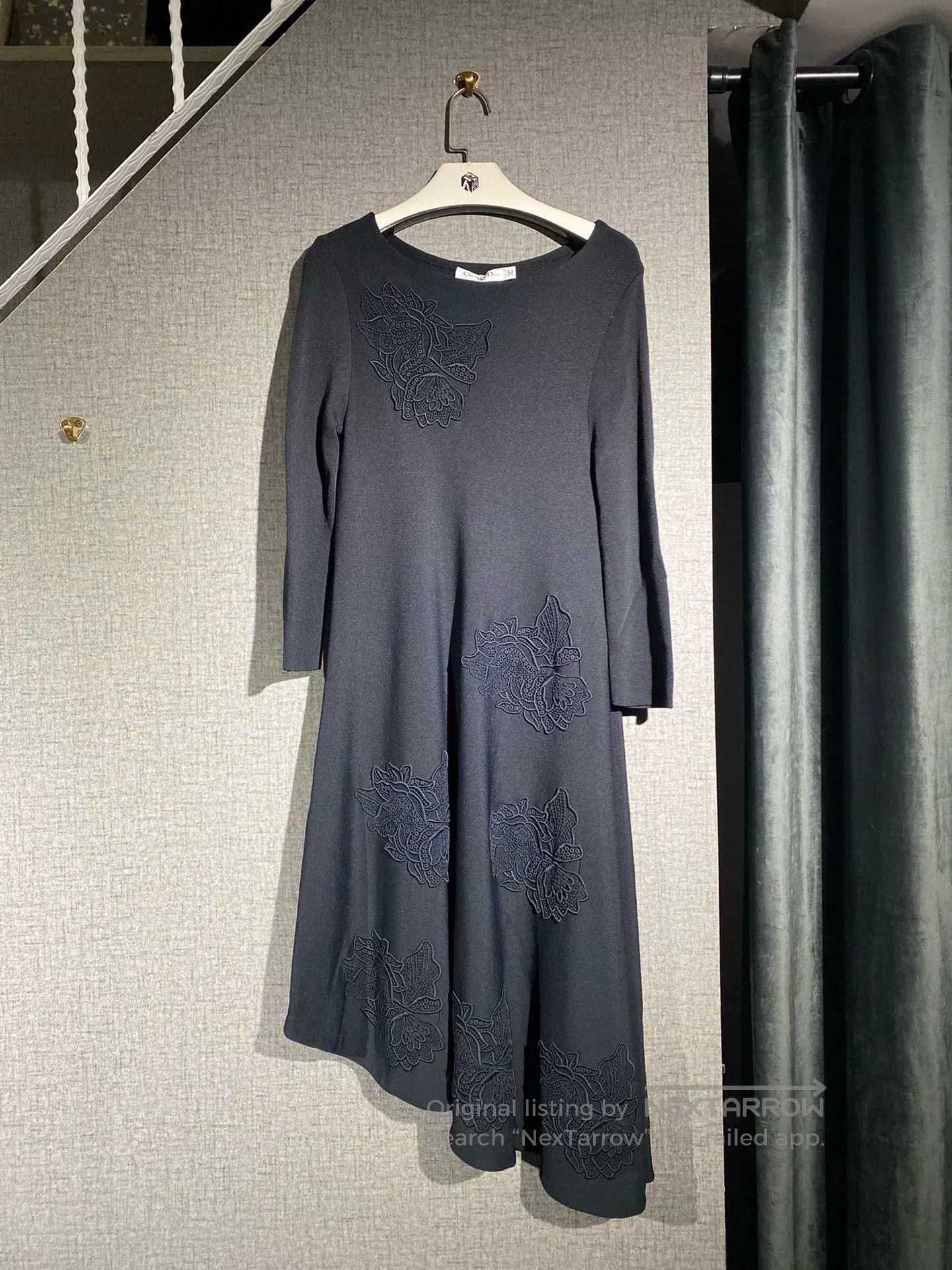 Dior dior elegant women's dress with floral design. Size US S / EU 44-46 / 1 - 1 Thumbnail