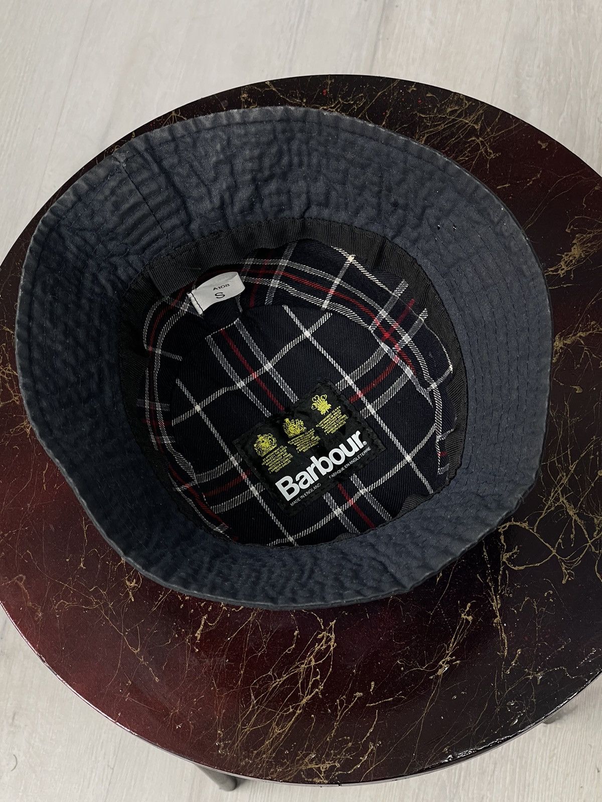 Barbour Barbour Vintage Black Wax Bucket Hat Panama Size Small Size ONE SIZE - 1 Thumbnail