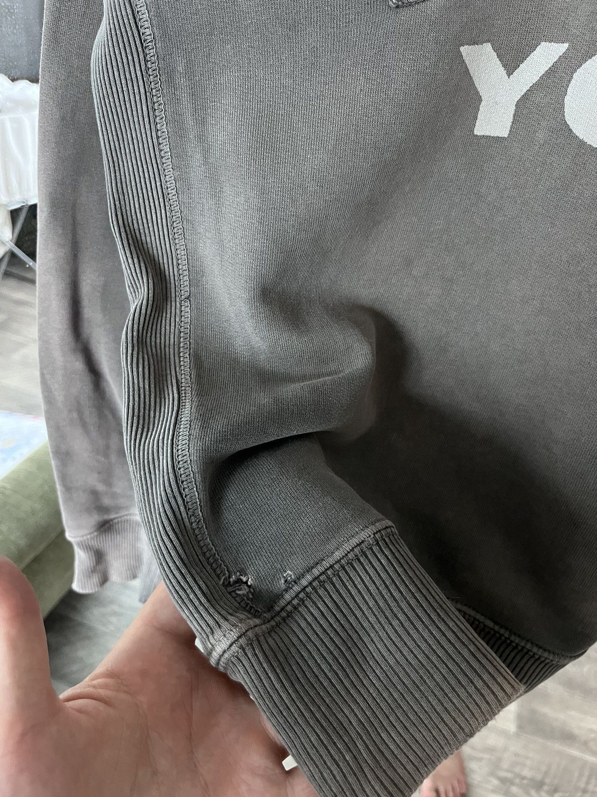 Diesel × Vintage DIESEL AVANT GARDE SWEATSHIRT VINTAGE FADED GREY DISTRESSED Size US XL / EU 56 / 4 - 4 Thumbnail