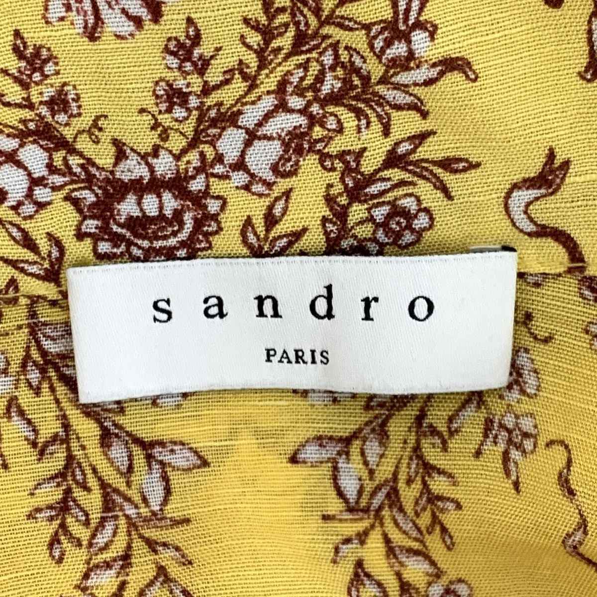 Sandro Sandro Print Doll Collar Short Sleeve Blouse Top K26WX Size M / US 6-8 / IT 42-44 - 5 Thumbnail