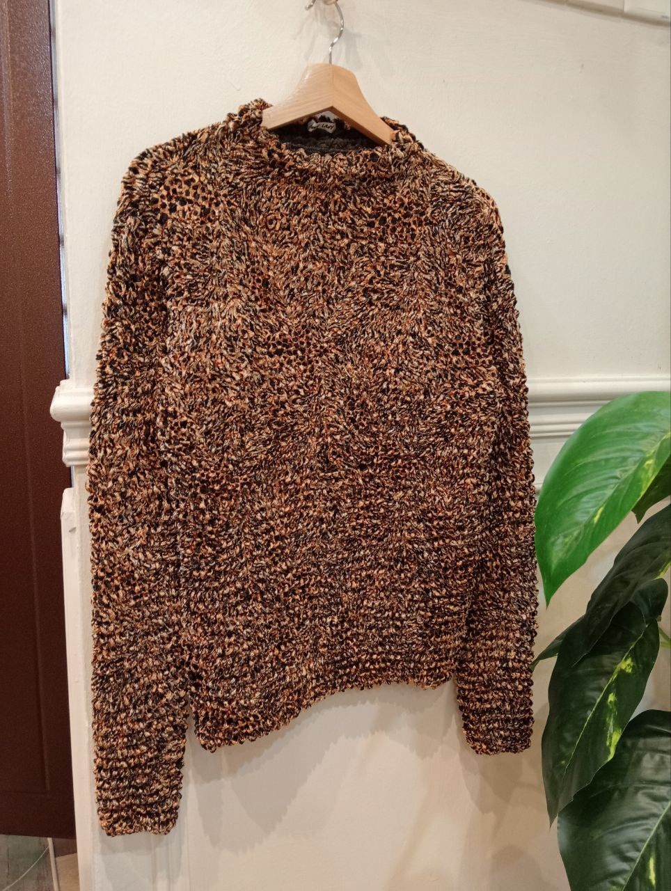 Japanese Brand FANCY LADY LEOPARD POPCORN PLEATED TOPS Size ONE SIZE - 1 Thumbnail
