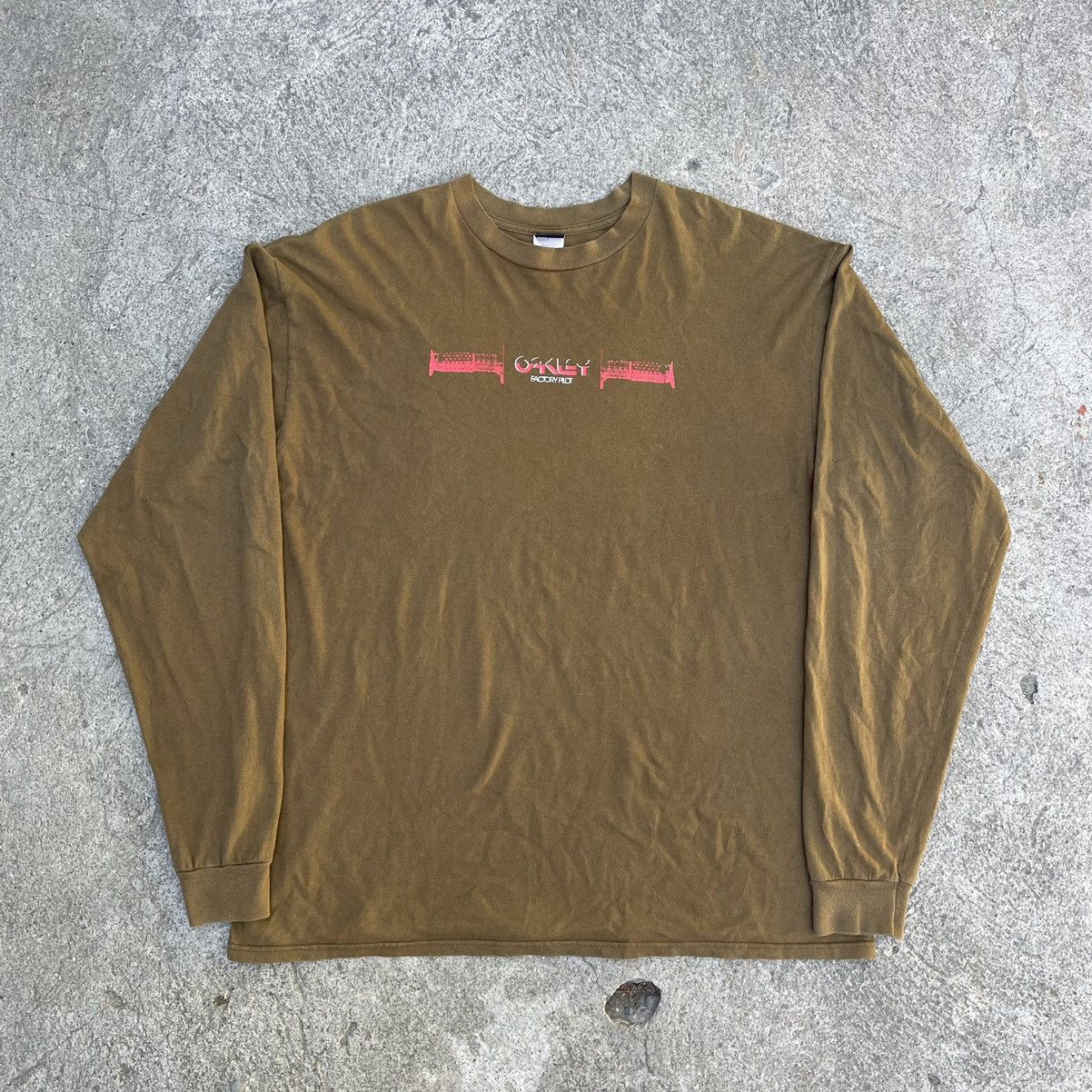 image of Archival Clothing x Oakley Vintage Oakley Sweatshirt in Brown, Men's (Size 2XL)