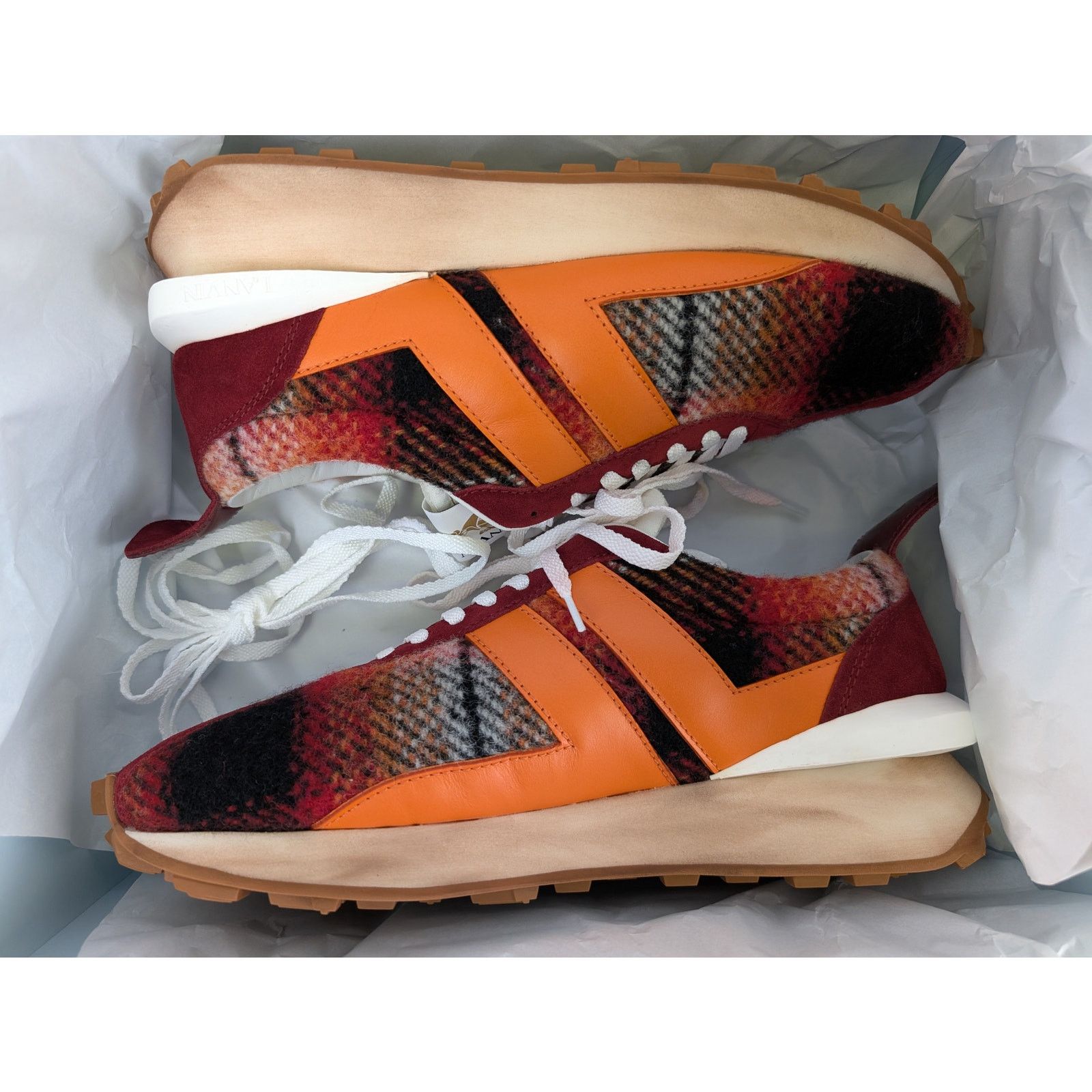 Lanvin o1rshd1 Bumpr Sneakers in Rouge/Orange Size US 12 / EU 45 - 16 Thumbnail
