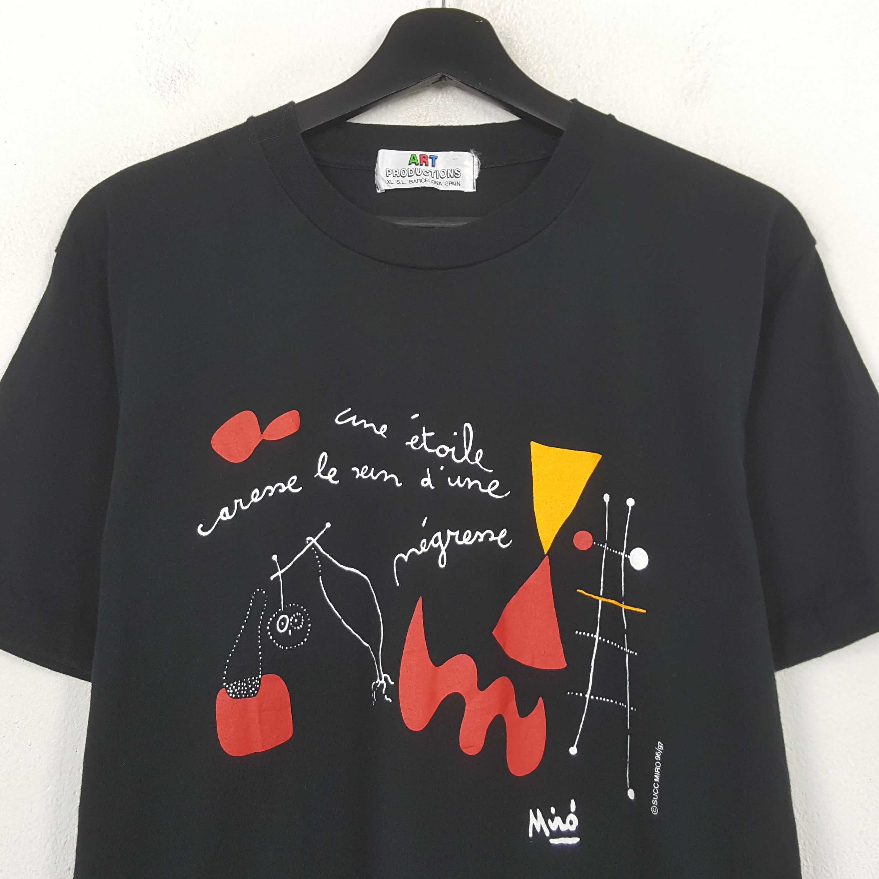 Vintage Joan Miro Art Style Tshirt RR29 Size US M / EU 48-50 / 2 - 2 Thumbnail