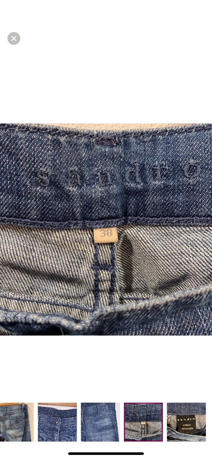 Sandro SANDRO PARIS WIDE LEG FLAIR JEANS SIZE 38 Size 38" / US 16 / IT 52 - 6 Thumbnail