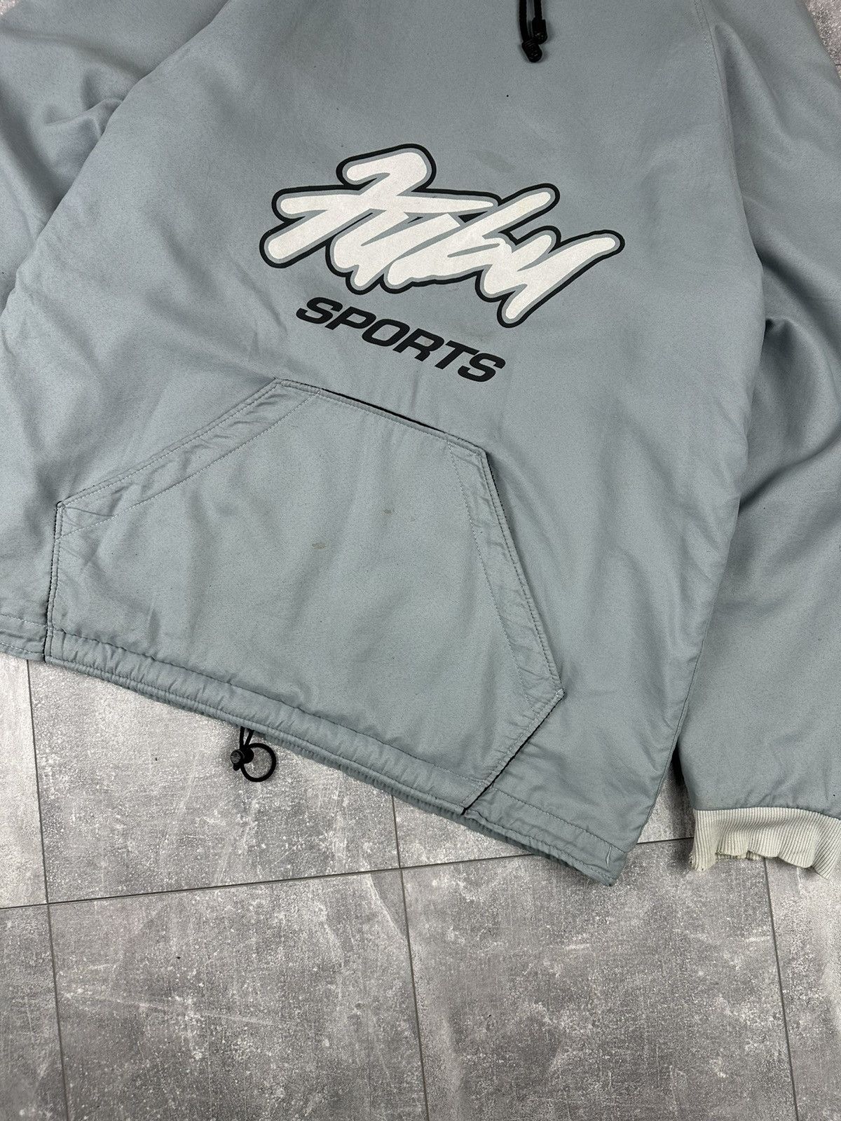 Fubu Fubu Sports Fleece Hooded Jacket Distressed 90S Size US XL / EU 56 / 4 - 2 Thumbnail