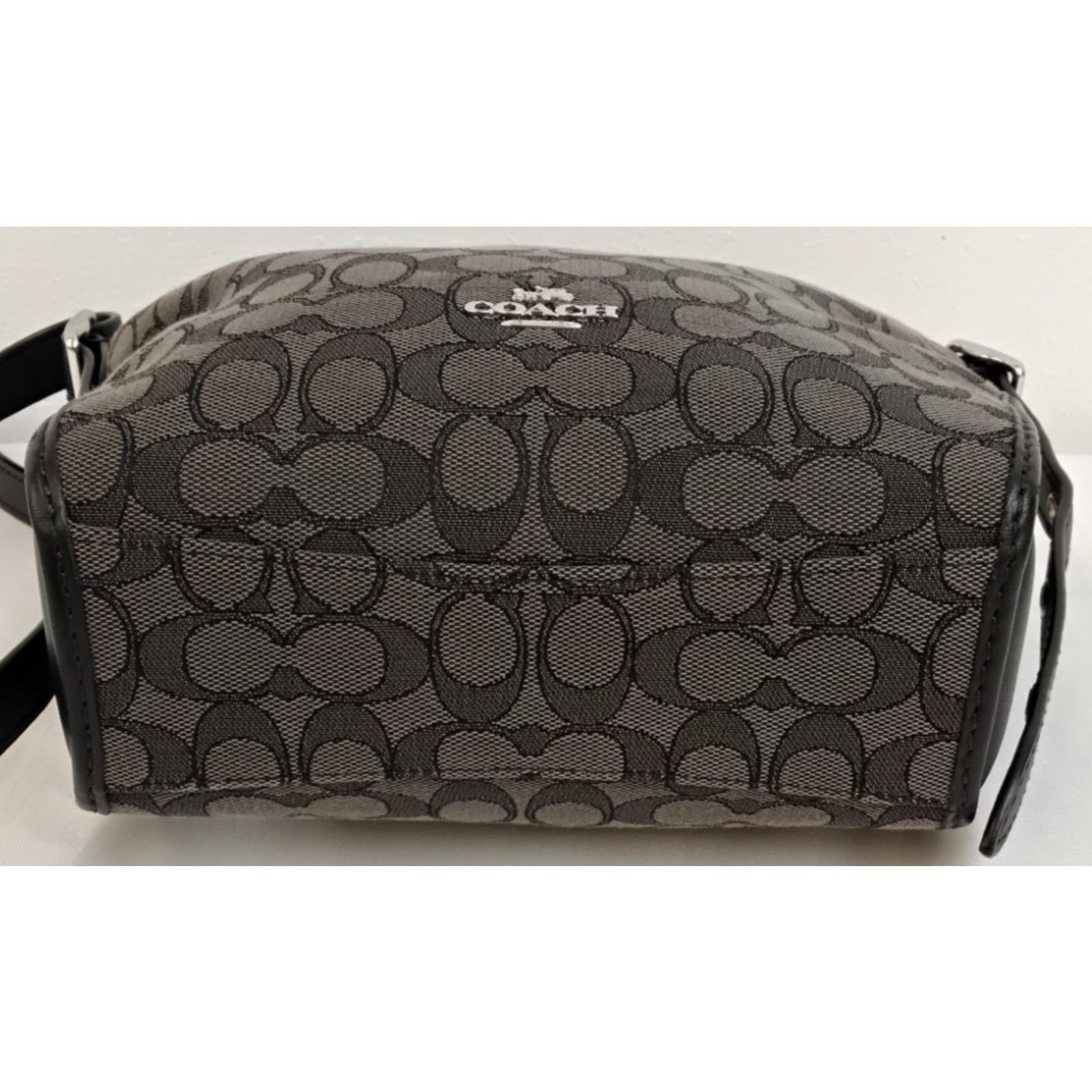 Coach Coach Dufflette Signature C Jacquard Crossbody Black Purse Size ONE SIZE - 6 Thumbnail