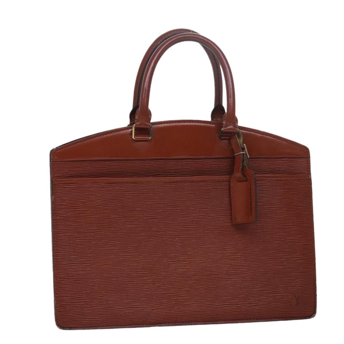 Louis Vuitton LOUIS VUITTON Epi Riviera Hand Bag Brown M48183 Size ONE SIZE - 1 Thumbnail