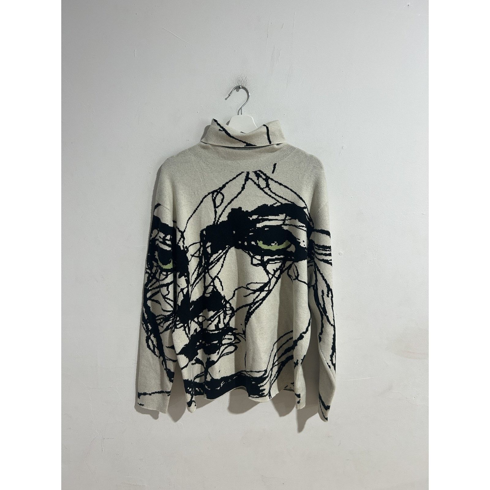 KidSuper KID SUPER SCRIBBLE WOMAN SWEATER WHITE LARGE PREOWNED Size US L / EU 52-54 / 3 - 1 Thumbnail