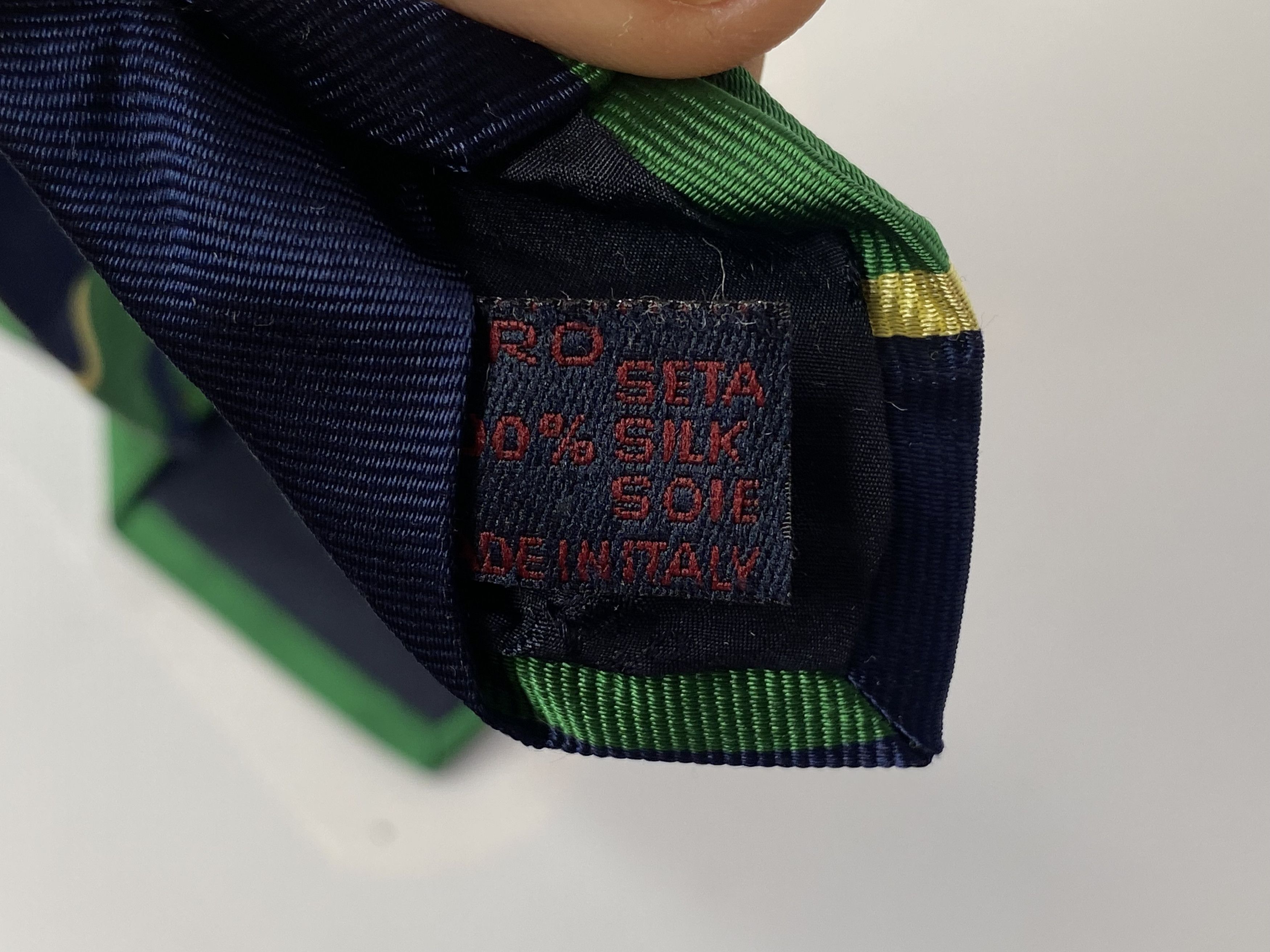 Etro VINTAGE ETRO MILANO SILK TIE GREEN STRIPED MADE IN ITALY Size ONE SIZE - 4 Thumbnail