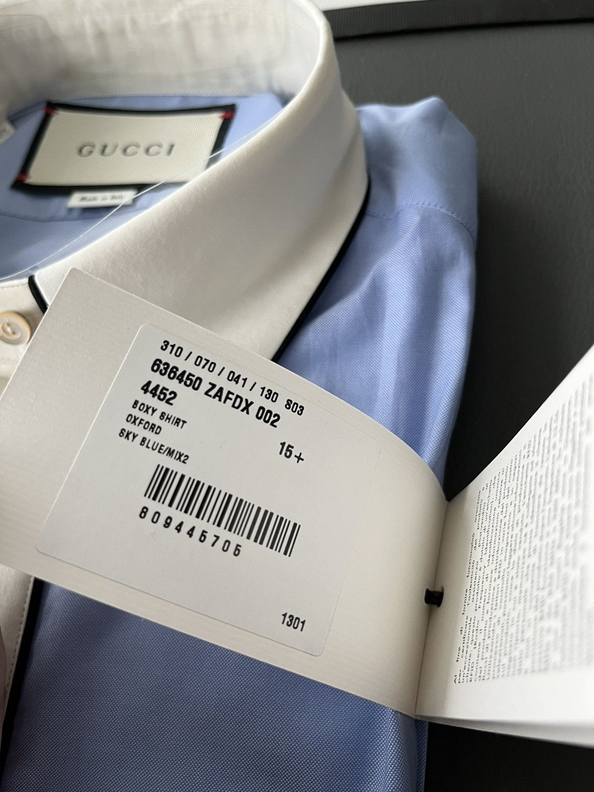 Gucci Rare Gucci Super Runway Oxford Ivory Shirt Brand New Size US L / EU 52-54 / 3 - 15 Thumbnail