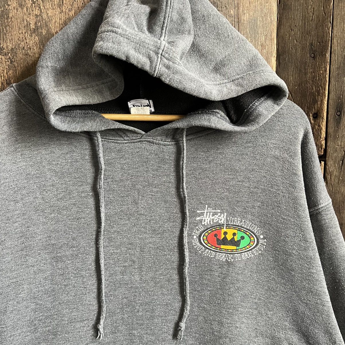 Stussy Vintage 80's Stussy Rasta Crown Big Logo Hoodie Size US M / EU 48-50 / 2 - 3 Thumbnail