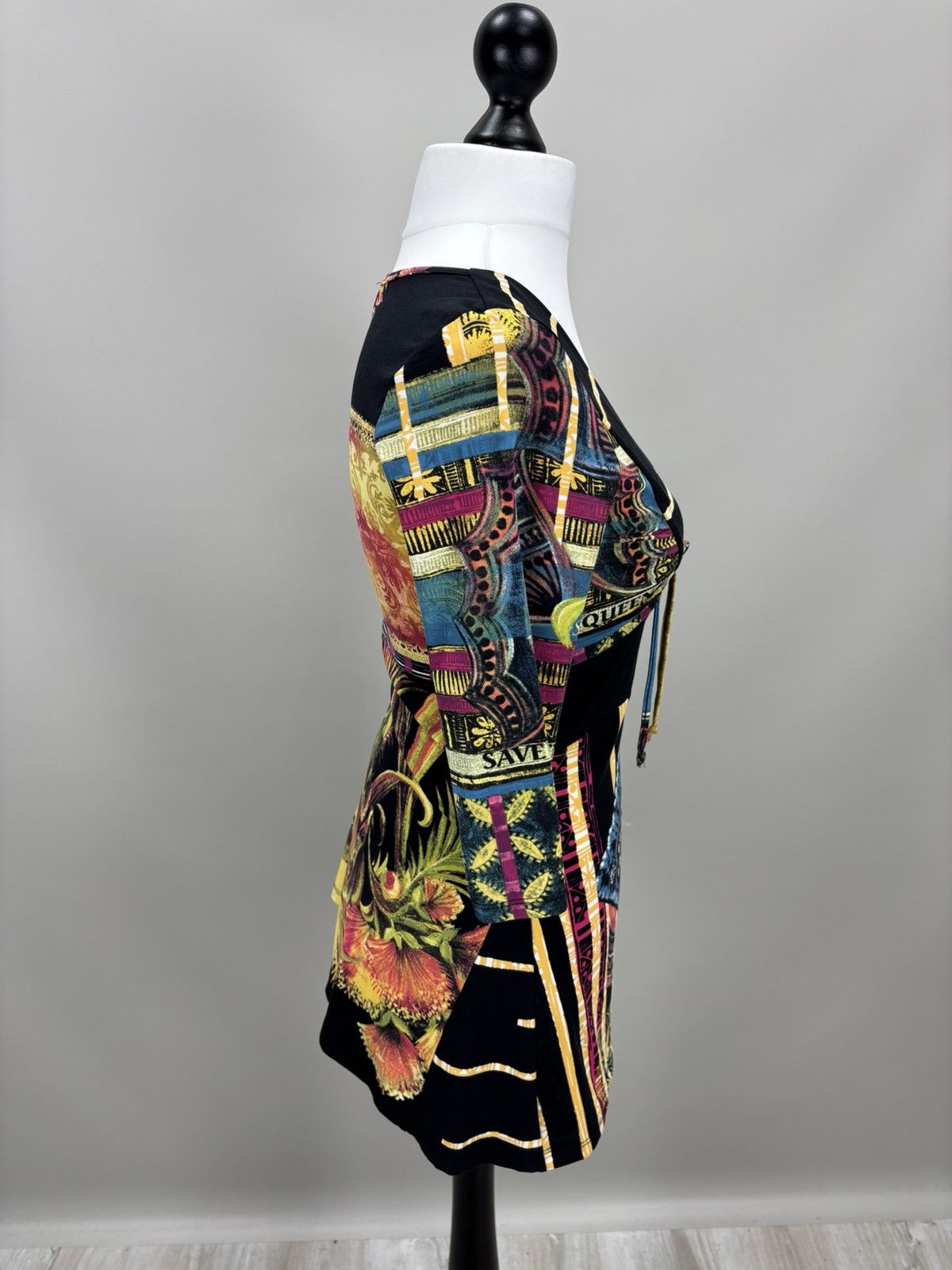 Jean Paul Gaultier Womens blouse Save The Queen Size L Color Multicolor Size L / US 10 / IT 46 - 4 Thumbnail