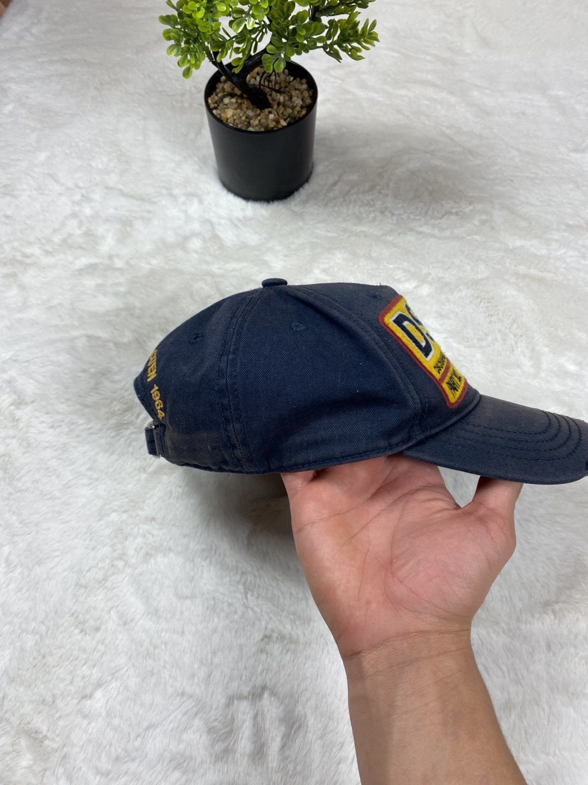 Dsquared2 Dsquared2 DSQ2 Baseball Cap Navy Blue Parachute Patch Size ONE SIZE - 5 Thumbnail