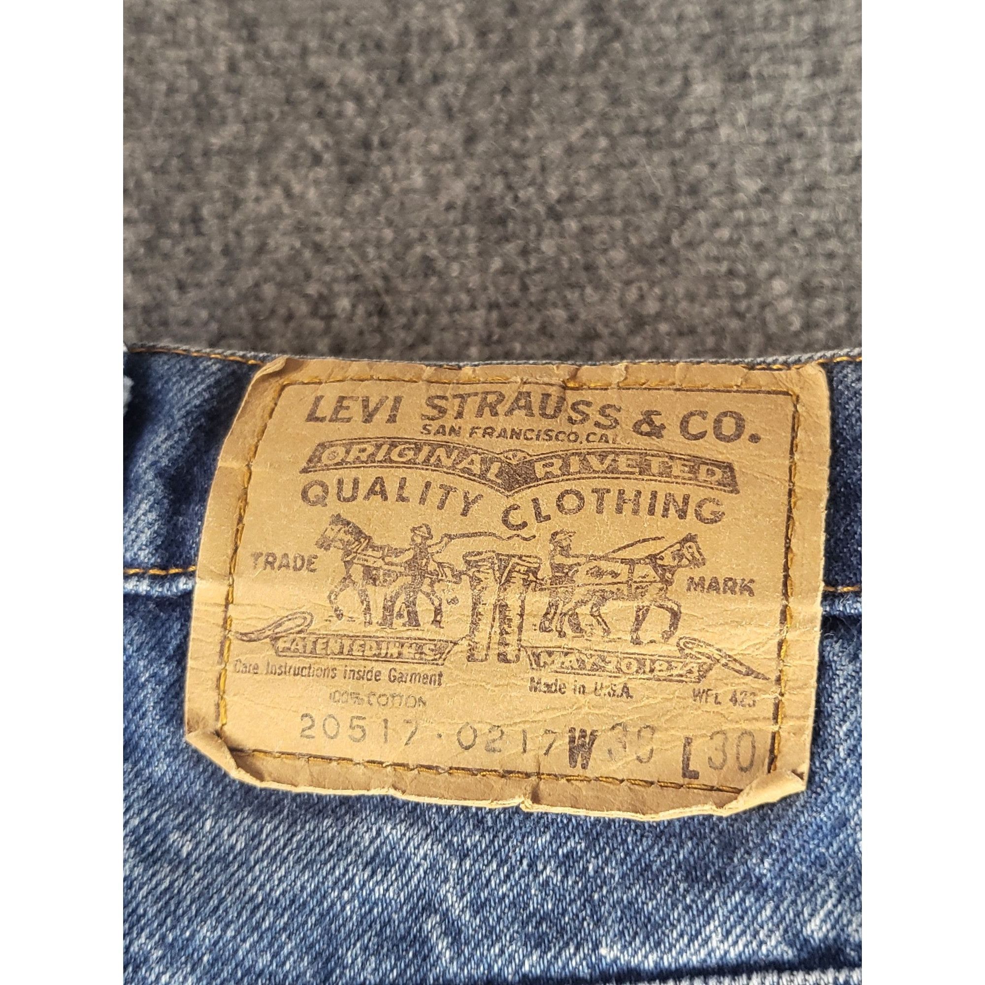 Levi's Vintage Levi's 517 Orange Tab Jeans Men Sz 38X30 Blue Denim Size US 38 / EU 54 - 4 Thumbnail