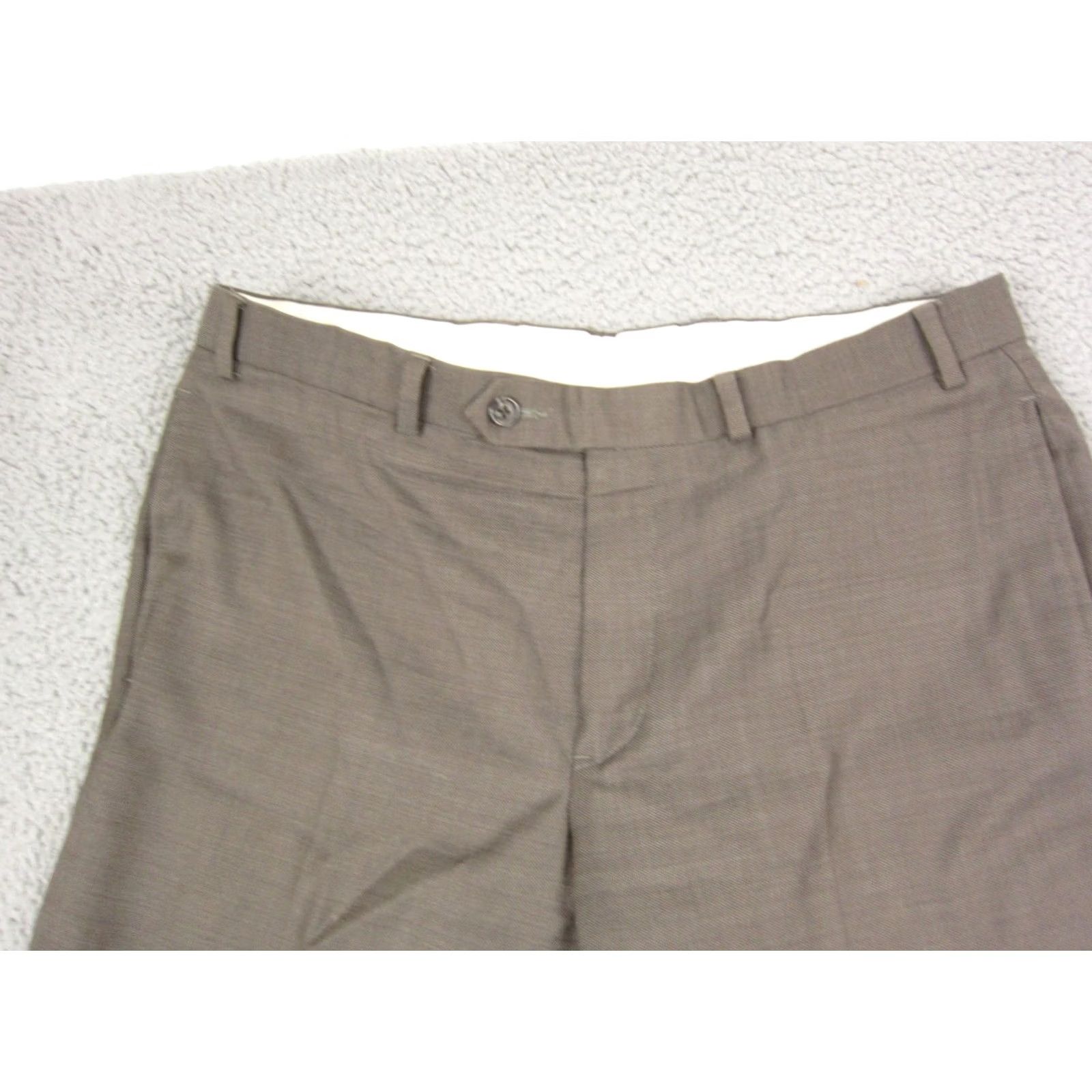 Brooks Brothers Brooks Brothers Pants Mens W36 L30 Brown 346 Fitzgerald Fit 100% Wool Formal Dress Pants Flat Front Size US 36 / EU 52 - 7 Thumbnail