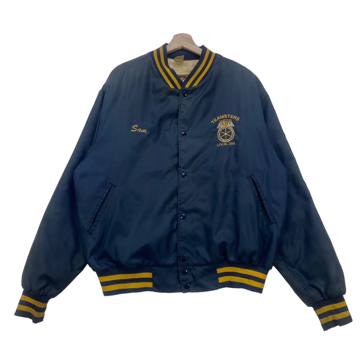 Vintage Vtg Teamsters Local 355 Baltimore International Brotherhood Size US XL / EU 56 / 4 - 3 Thumbnail