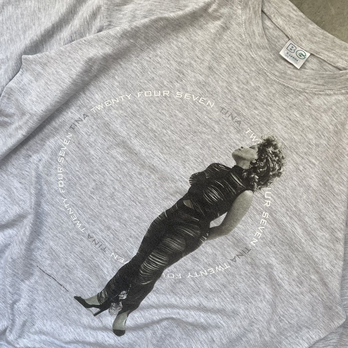 Band Tees × Vintage Vintage Tina Turner 1999 Twenty Four Seven Tour T-shirt Size US XL / EU 56 / 4 - 2 Thumbnail