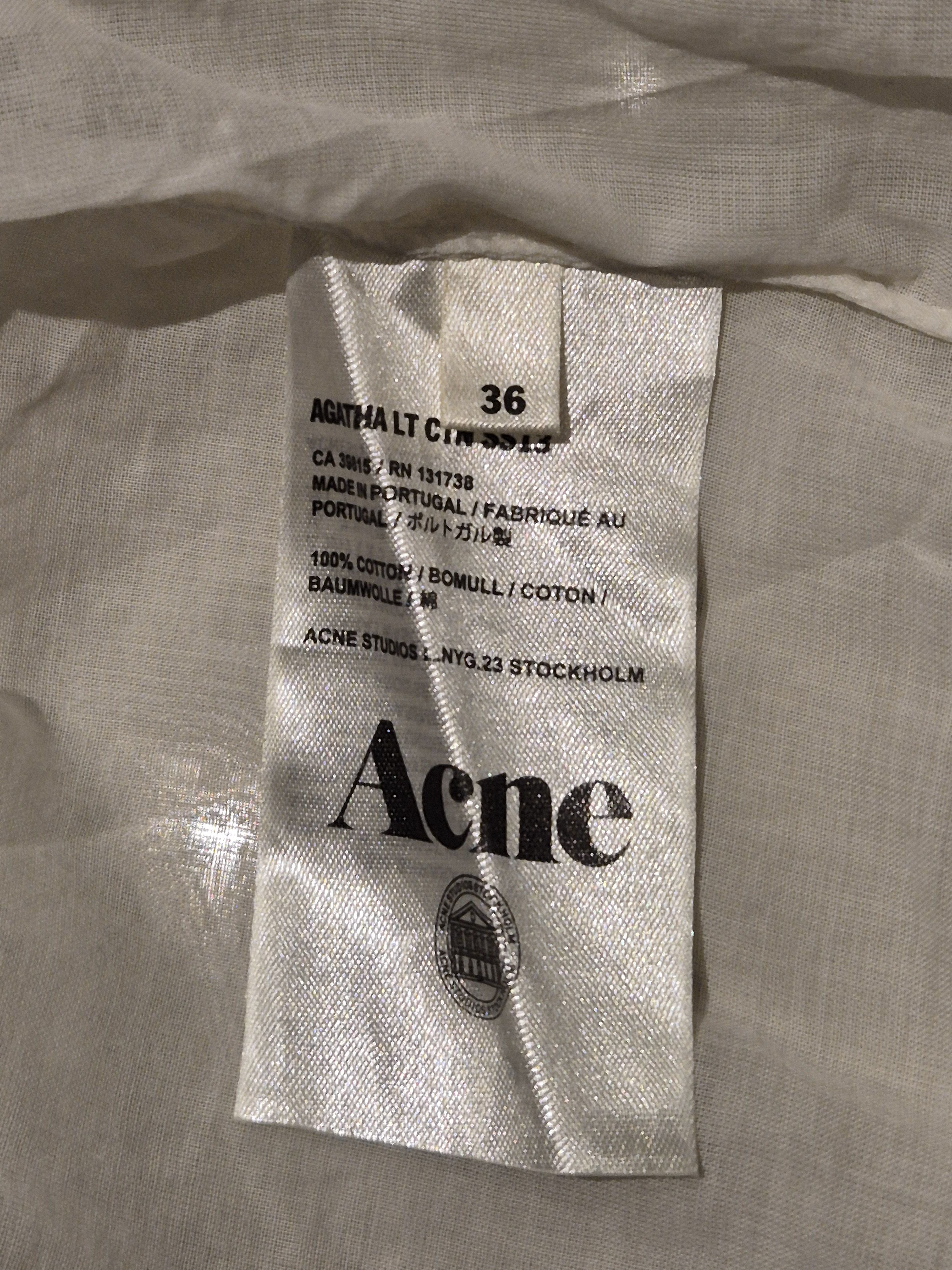 Acne Studios Acne Studios ruffle sleeved shirt Size S / US 4 / IT 40 - 7 Thumbnail