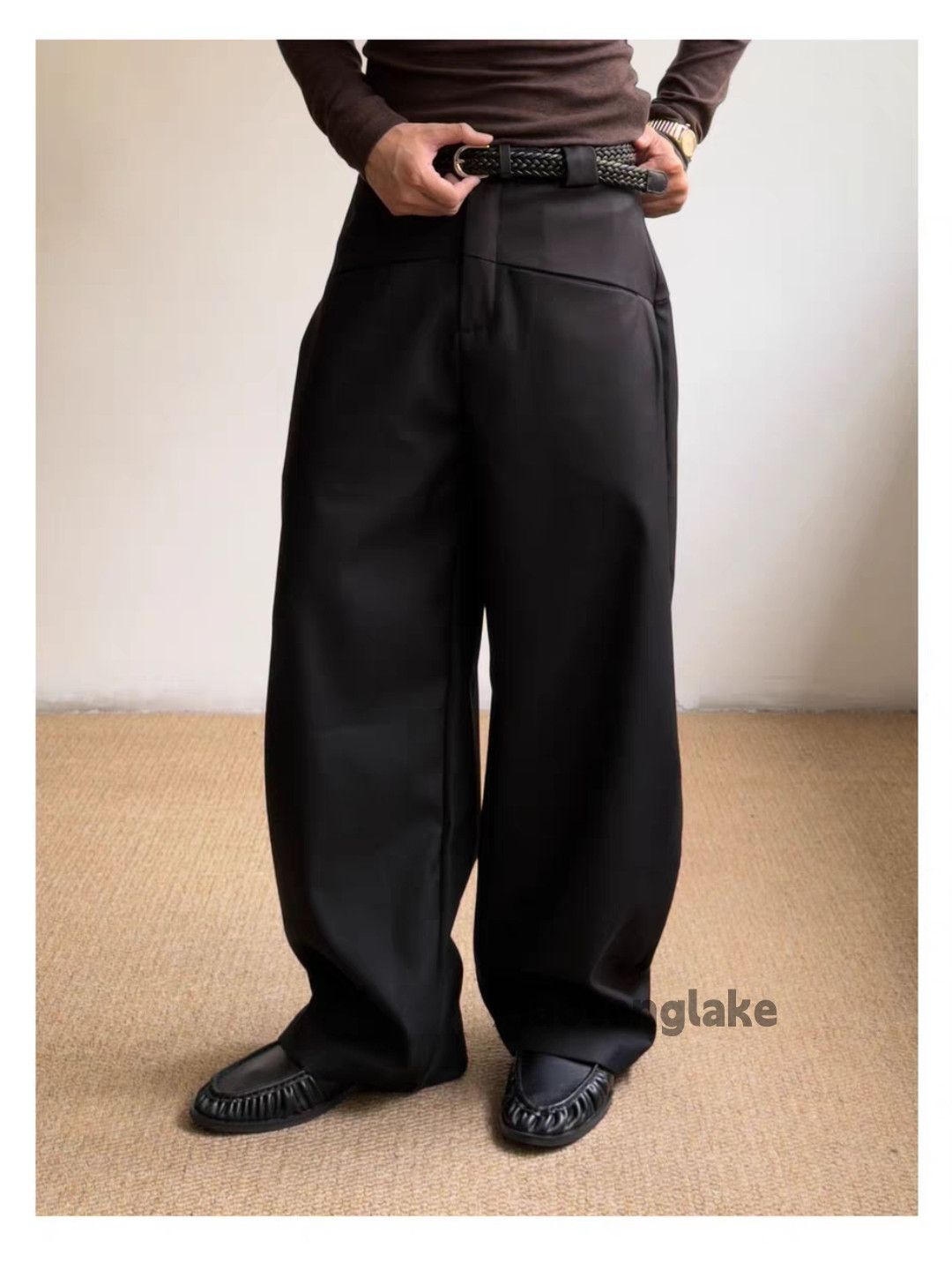 Vintage zx utility loose baggy wide Leg pleated flared pants Size US 26 / EU 42 - 3 Thumbnail
