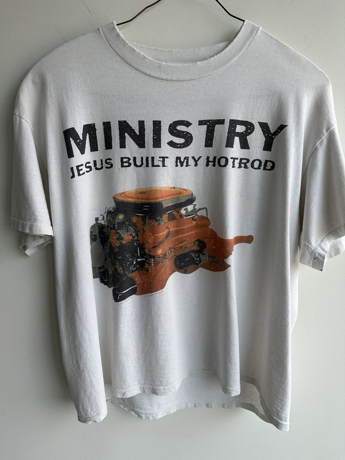 XL】90s MINISTRY JESUS BUILT MY HOTROD T Vintage T Shirt