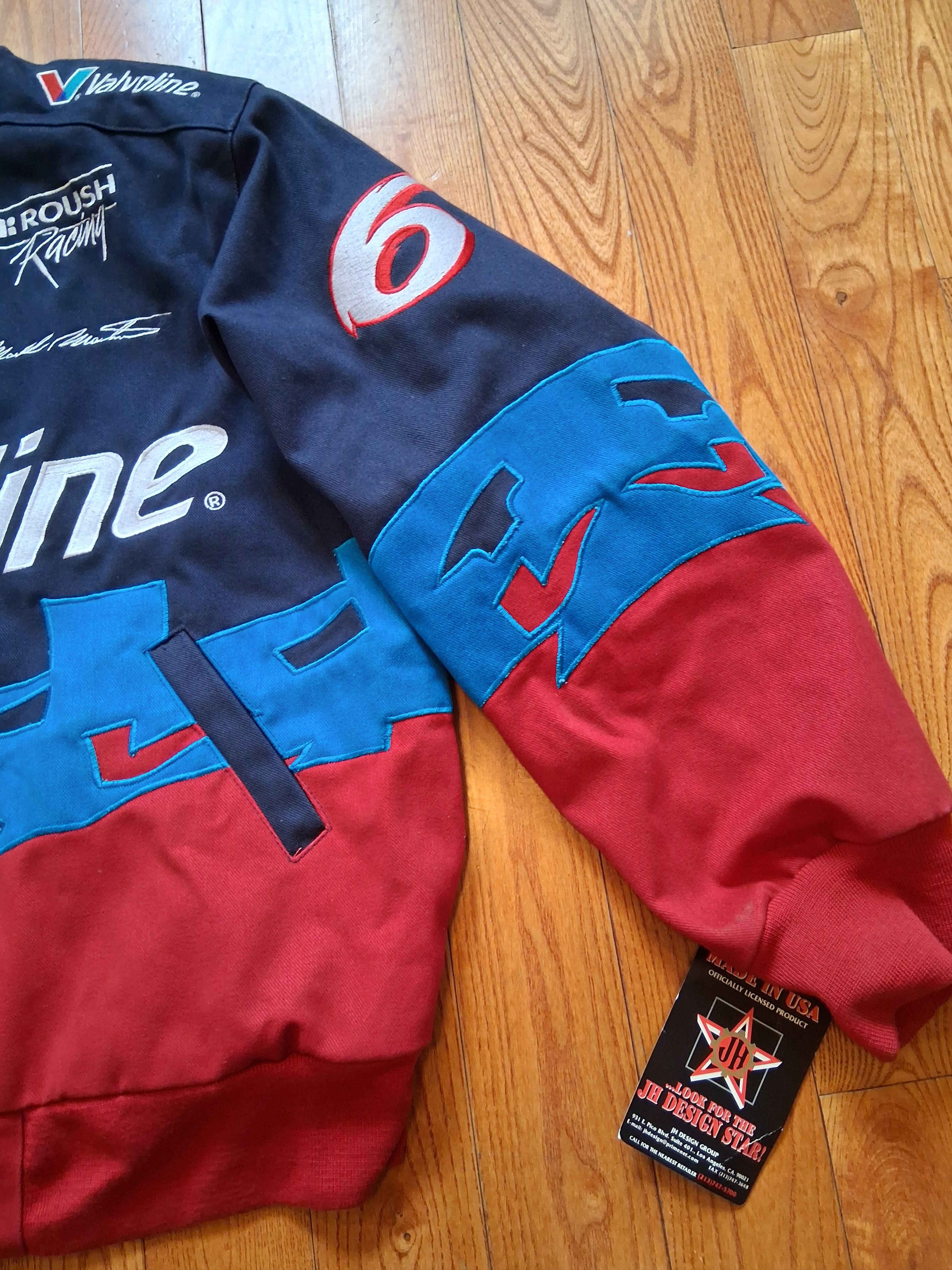 JH Design 1990s Mark Martin Jacket Valvoline Racing JH Designs NWT Size US XL / EU 56 / 4 - 4 Thumbnail