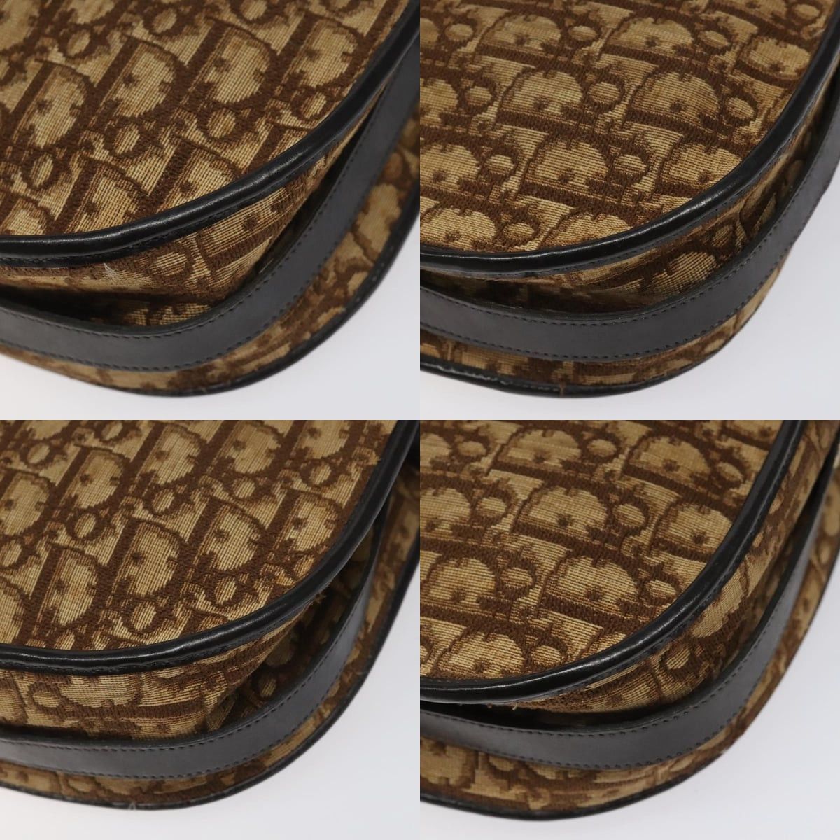 Dior DIOR Trotter Canvas Shoulder Bag Brown Gold Size ONE SIZE - 10 Thumbnail