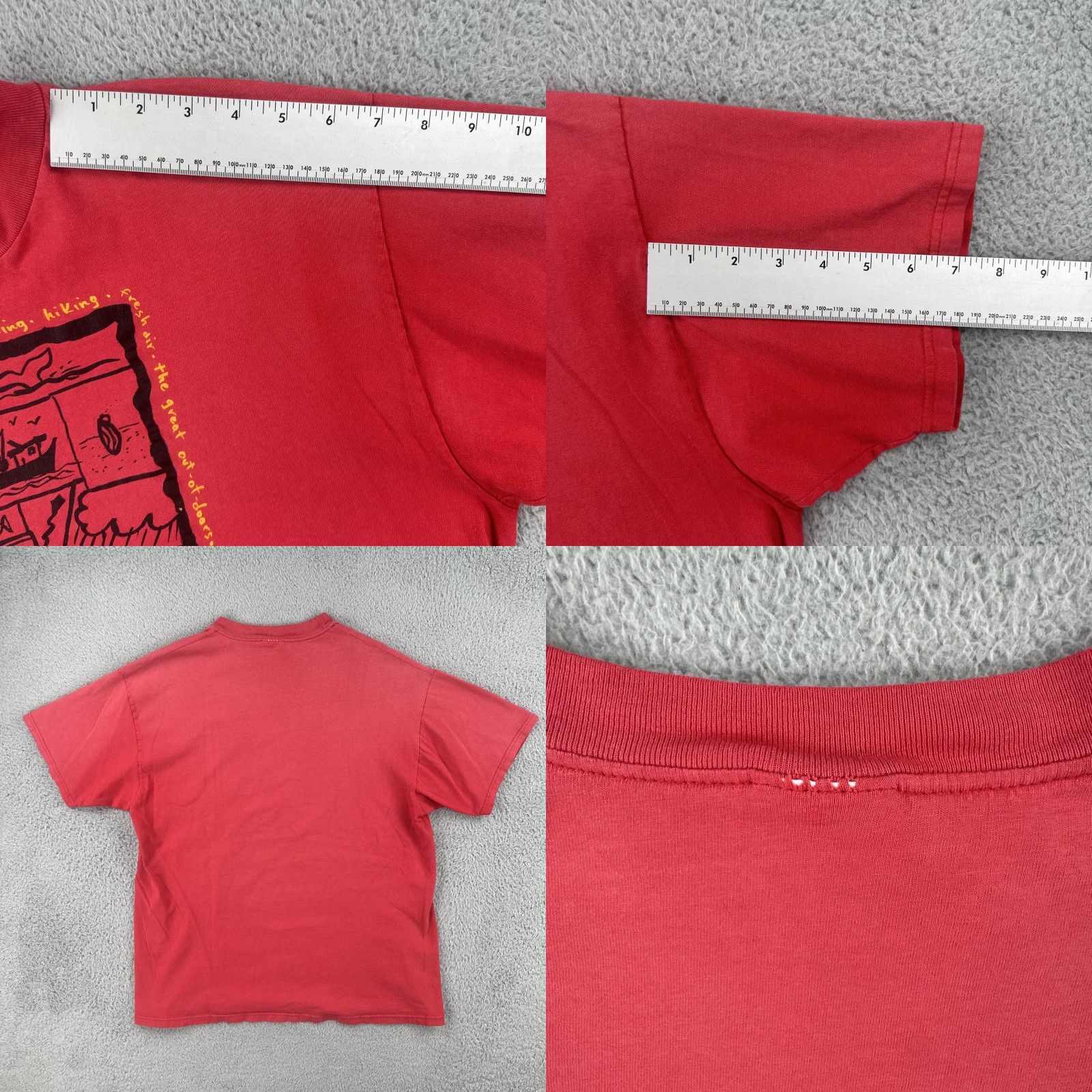 Hanes VINTAGE Hanes Beefy-T Mens XL Faded Red T-Shirt Short Sleeve Crew Neck Washington Peninsula 90s Classic USA Womens? Size US XL / EU 56 / 4 - 9 Thumbnail