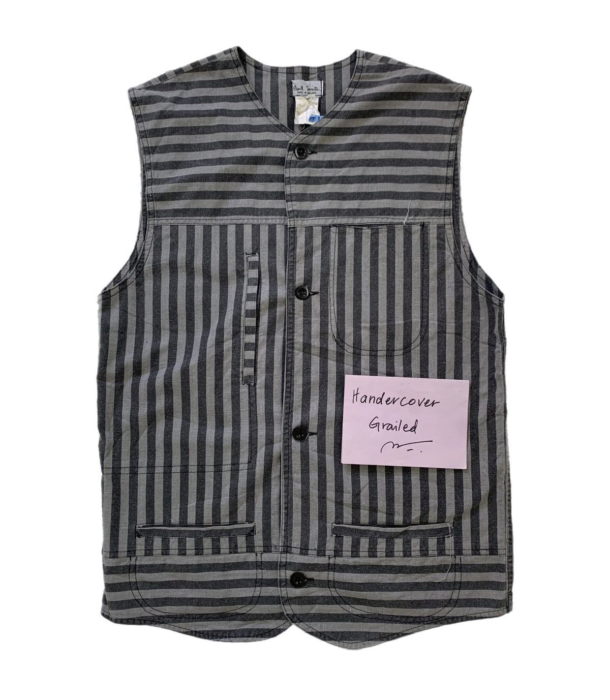 Paul Smith Paul Smith Stripes Vest Made in England Size US L / EU 52-54 / 3 - 1 Thumbnail