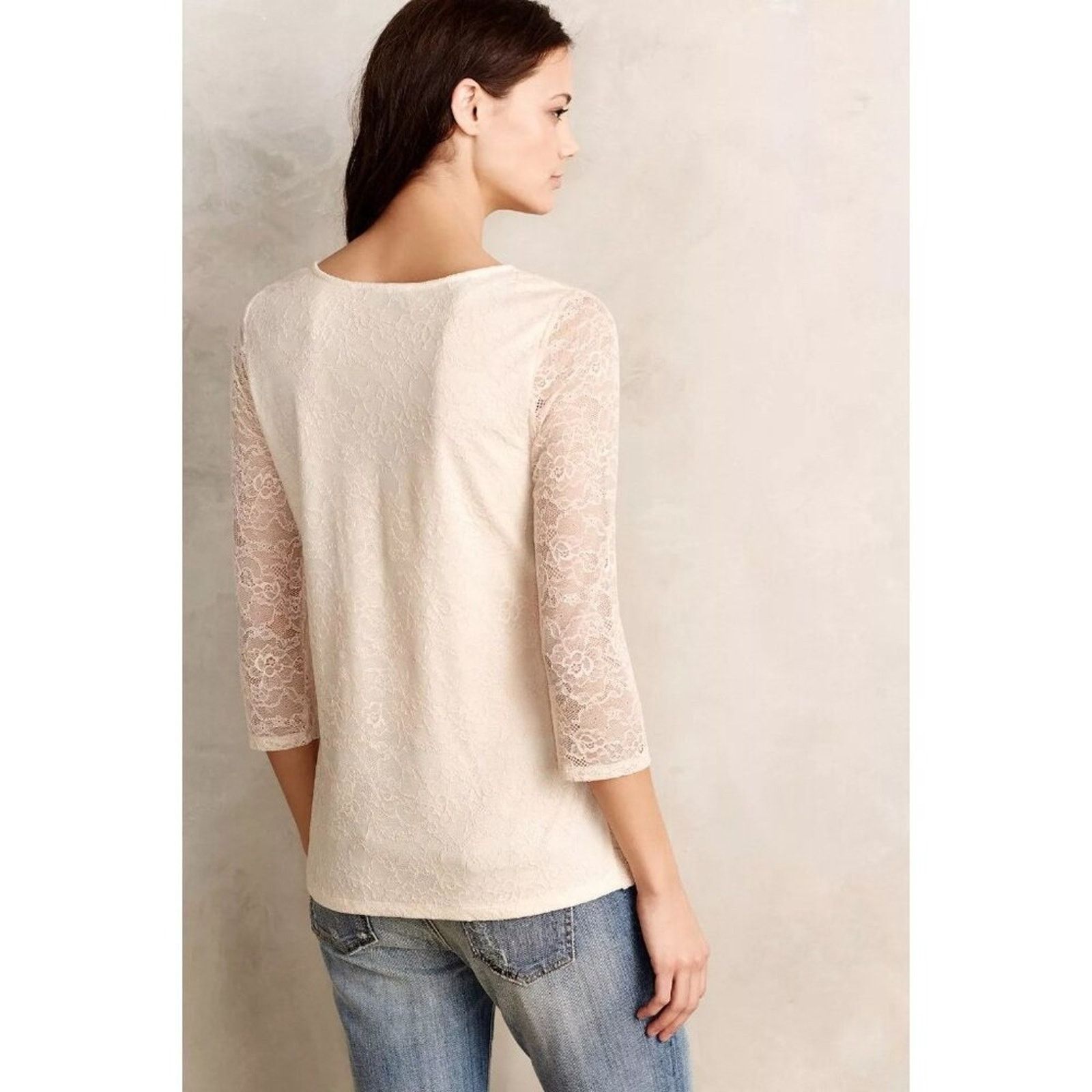 Anthropologie Anthropologie Ardith Lace top by Sunday in Brooklyn Medium Size M / US 6-8 / IT 42-44 - 2 Thumbnail