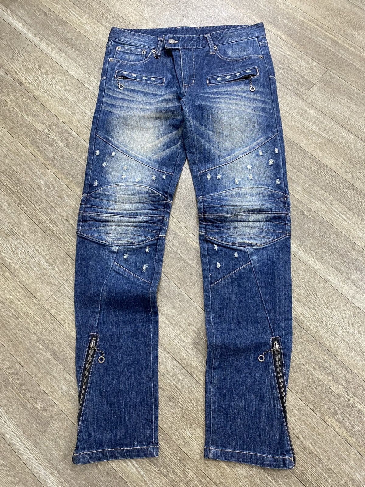 PPFM Vintage PPFM Distressed Ifsixwasnine LGB Style Bikers Jeans Size US 32 / EU 48 - 1 Thumbnail