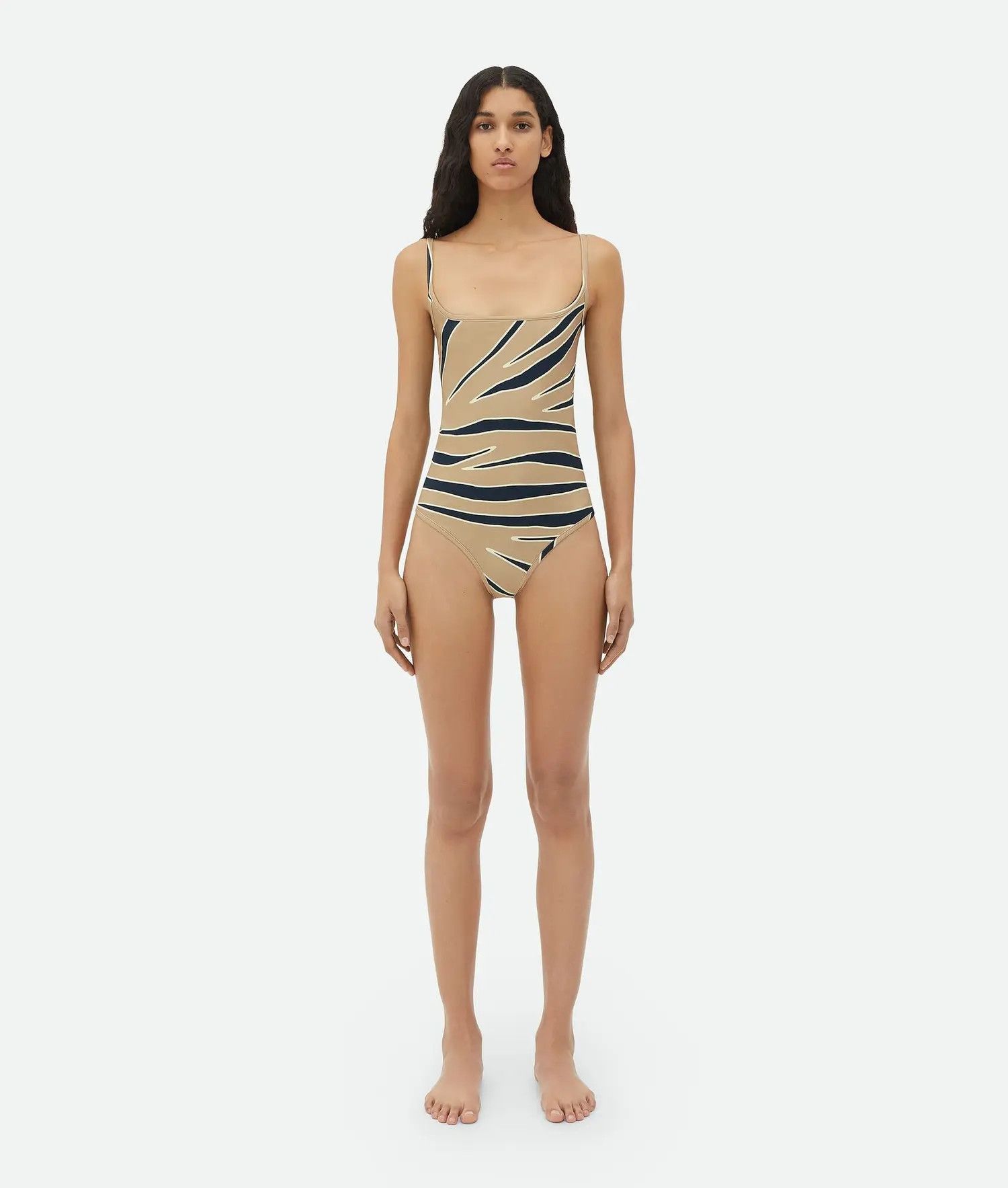 Bottega Veneta o1bcso1str0725 Animal Print Stretch Swimsuit Multicolor Size XL / US 12-14 / IT 48-50 - 1 Thumbnail