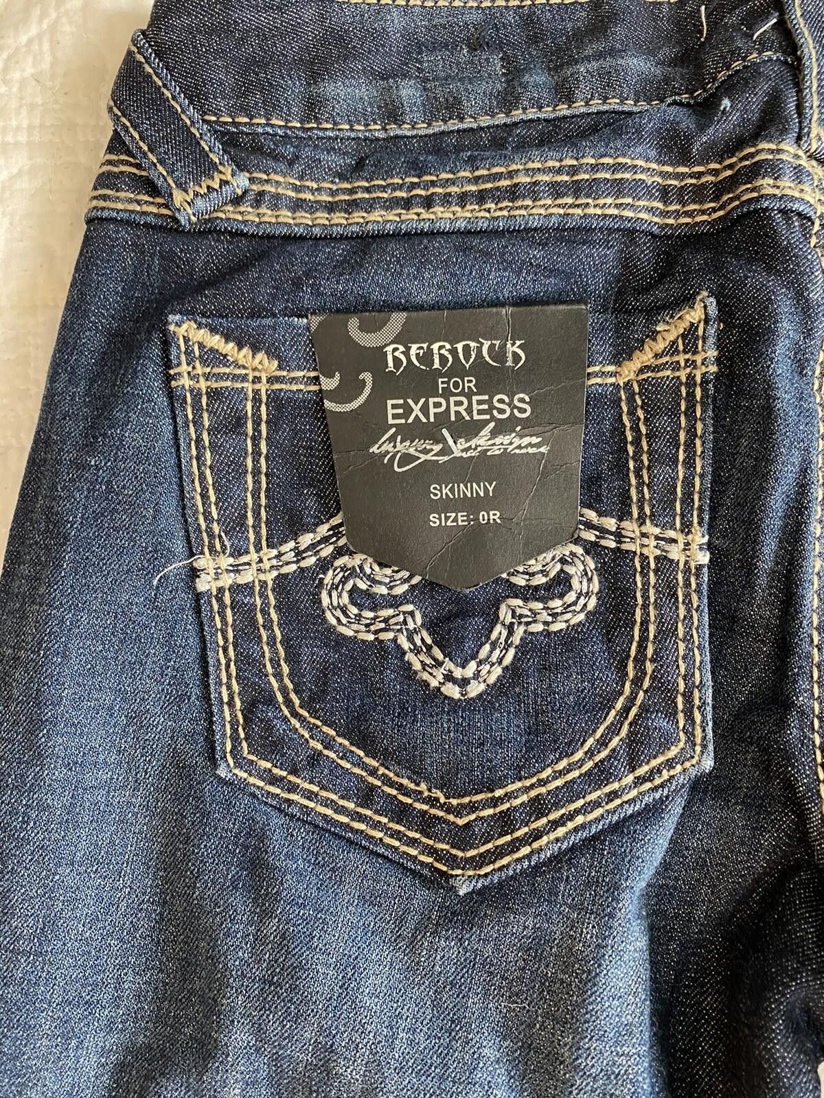 Express ReRock For Express Skinny Jeans Size 0R Women's Size 25" / US 0 / IT 36 - 5 Thumbnail