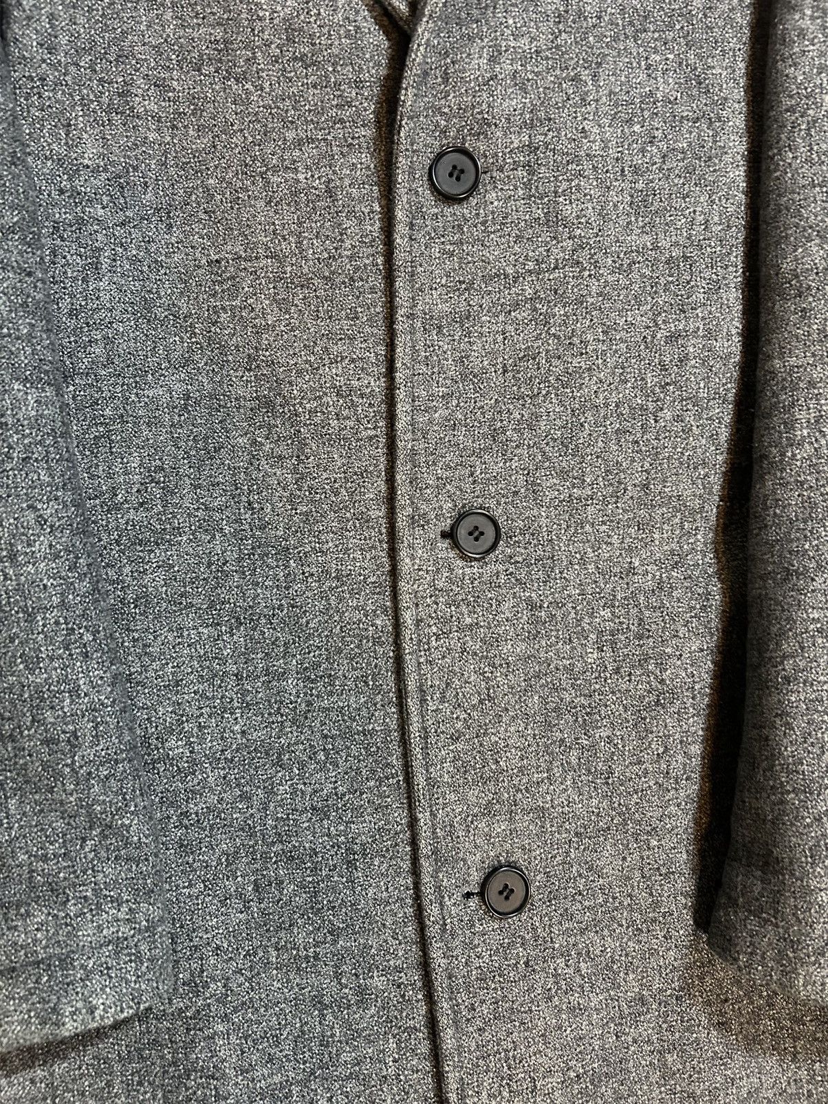 Topman Topman Gray Topcoat Notch Lapel Overcoat INSIDE TEAR Size US S / EU 44-46 / 1 - 7 Thumbnail