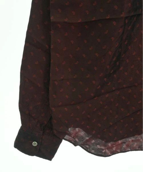Comme des Garcons Black Shirt all-over pattern cupra long sleeve button up Red Size US S / EU 44-46 / 1 - 4 Thumbnail