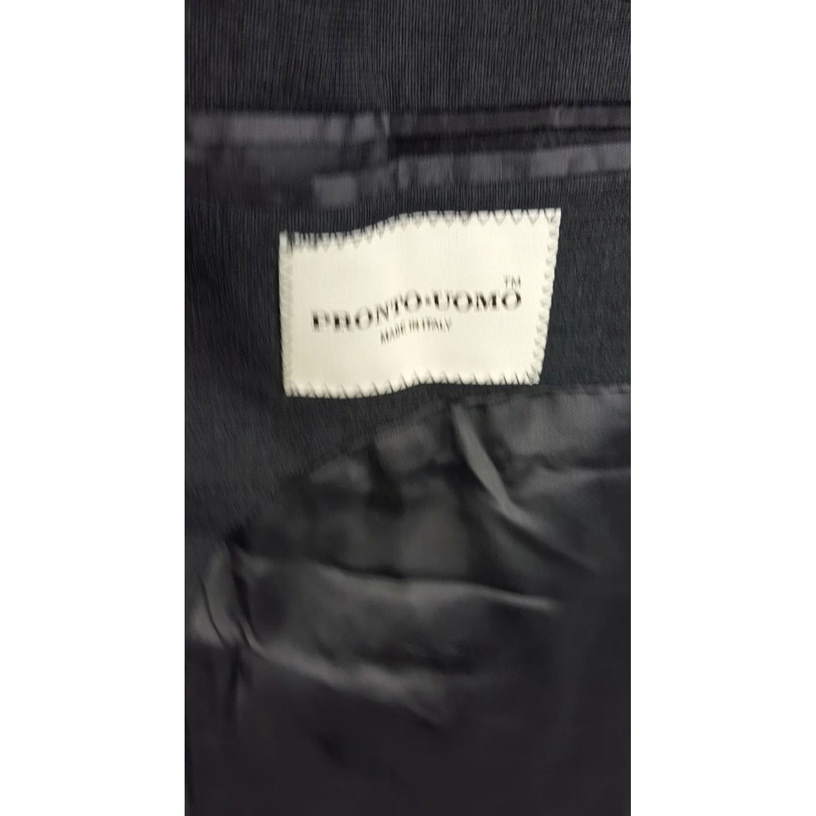 Pronto Uomo Pronto Uomo Sport coat charcoal 44L Italy 2 Button stretch Lessona Super 100s Mens Size US S / EU 44-46 / 1 - 7 Thumbnail