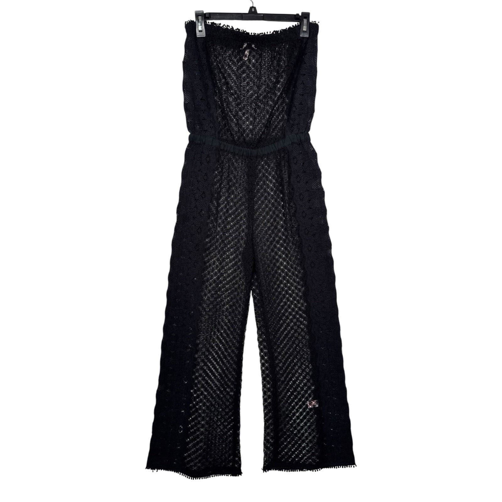 Victoria’s Secret Sexy Black Lace Sheer Beach Cover Up Jumps