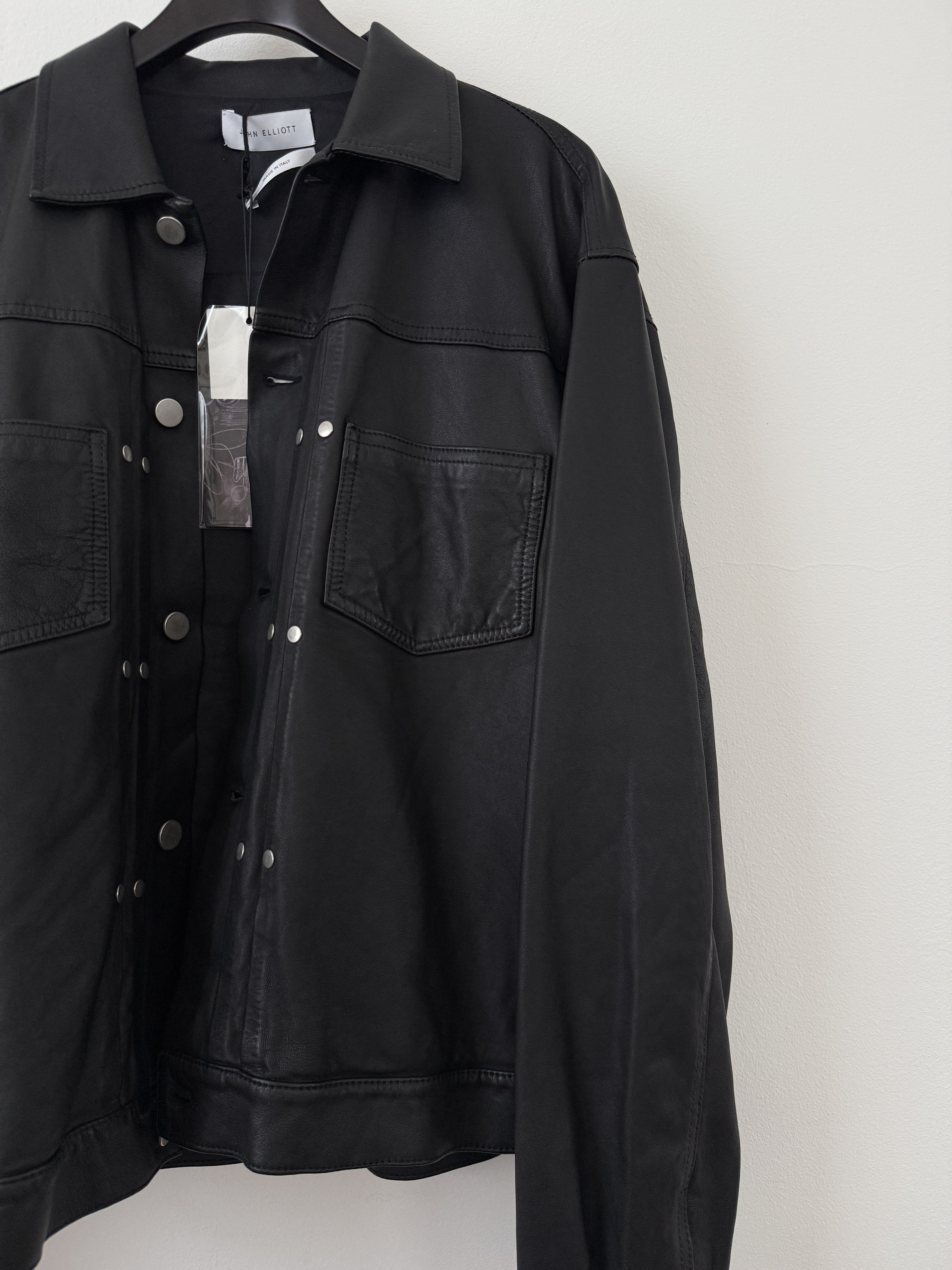 John Elliott Type II Leather Thumper Jacket Size US XXL / EU 58 / 5 - 7 Thumbnail
