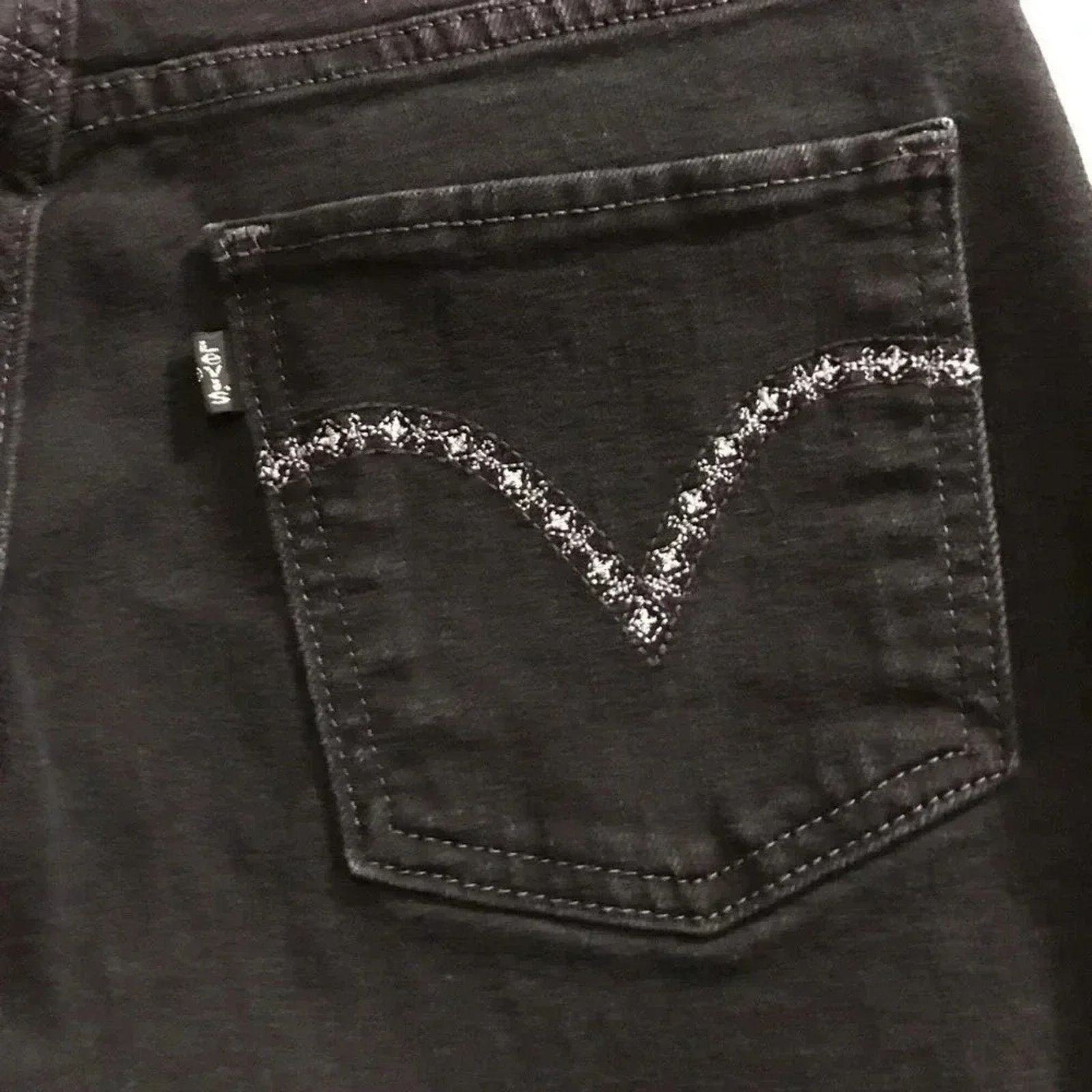 Levi's Levi's Stretch Mid Rise Skinny Black Jeans Womens Size 27" / US 4 / IT 40 - 4 Thumbnail