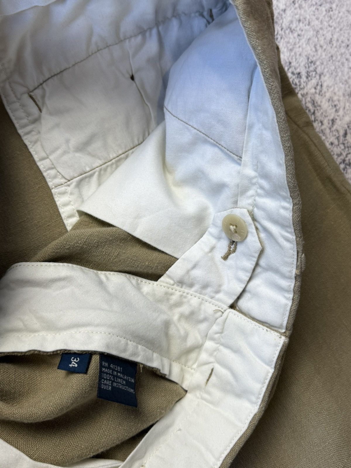 Polo Ralph Lauren Vintage Polo Ralph Lauren Linen Shorts Old Money Size 34 Size US 34 / EU 50 - 14 Thumbnail