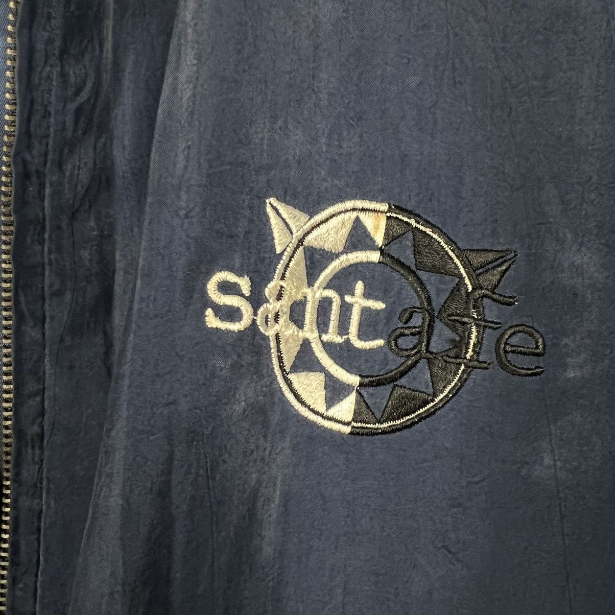Japanese Brand Vintage SANTAFE Embroidery Big Logo Bomber Jacket #3988-C181 Size US XL / EU 56 / 4 - 7 Thumbnail