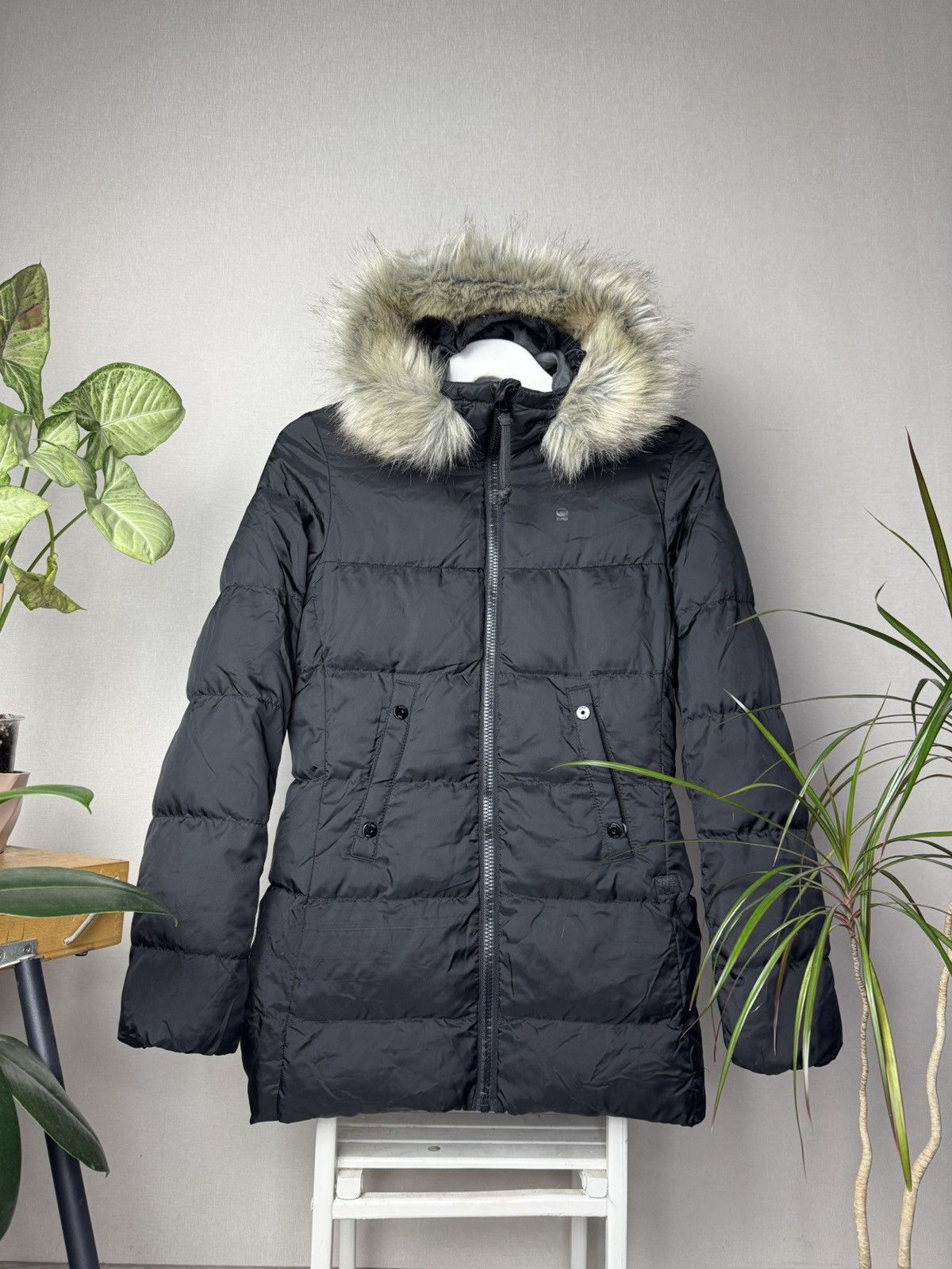 G-Star × Japanese Brand × Le Grande Bleu (L.G.B.) G-Star RawY2K Faux Fur Parka Jacket Ifsixwasnine LGB styled Size XS / US 0-2 / IT 36-38 - 1 Thumbnail