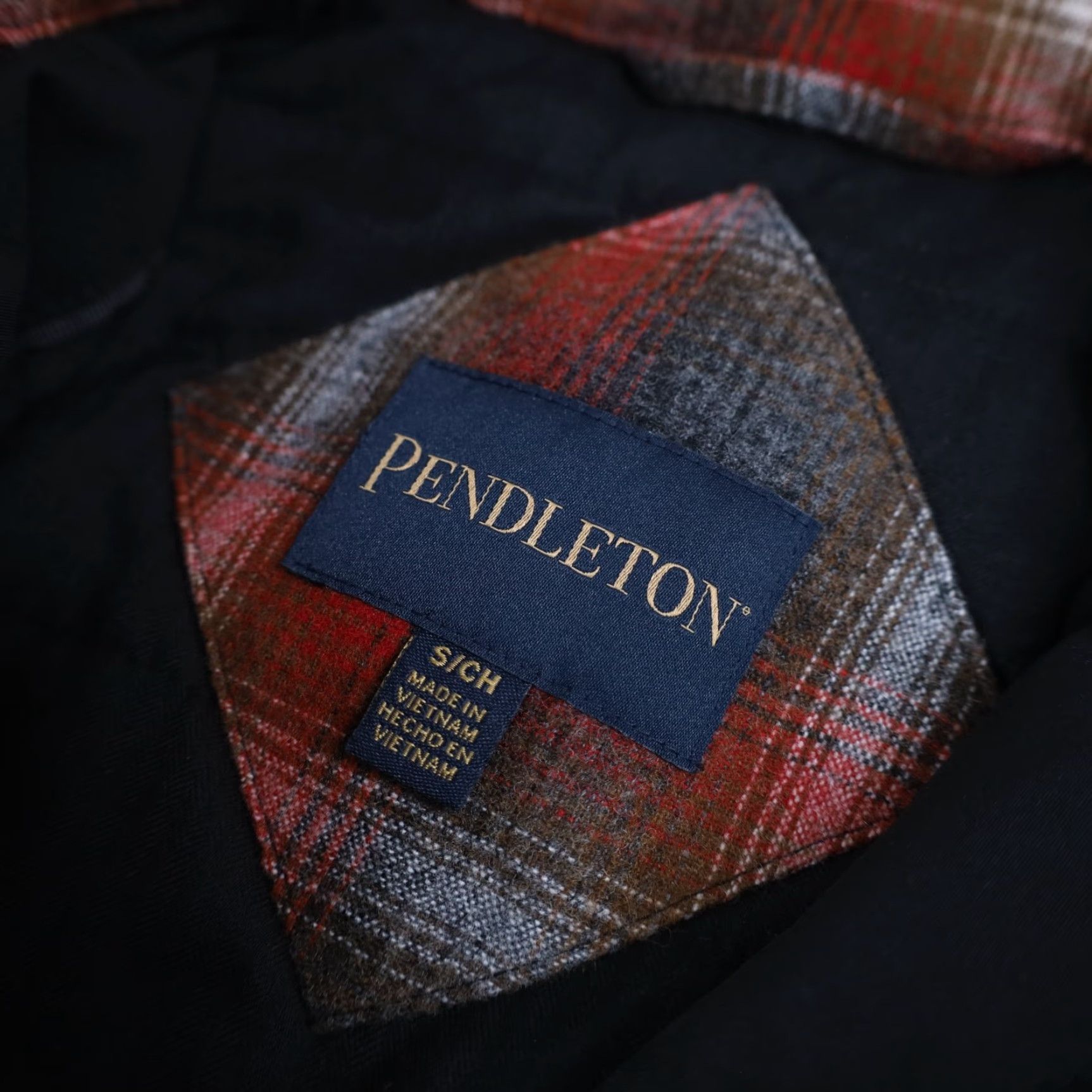 Pendleton Pendleton Mens Small Shadow Plaid Polyfill Quilted Wool Shirt Jacket Size US S / EU 44-46 / 1 - 6 Thumbnail