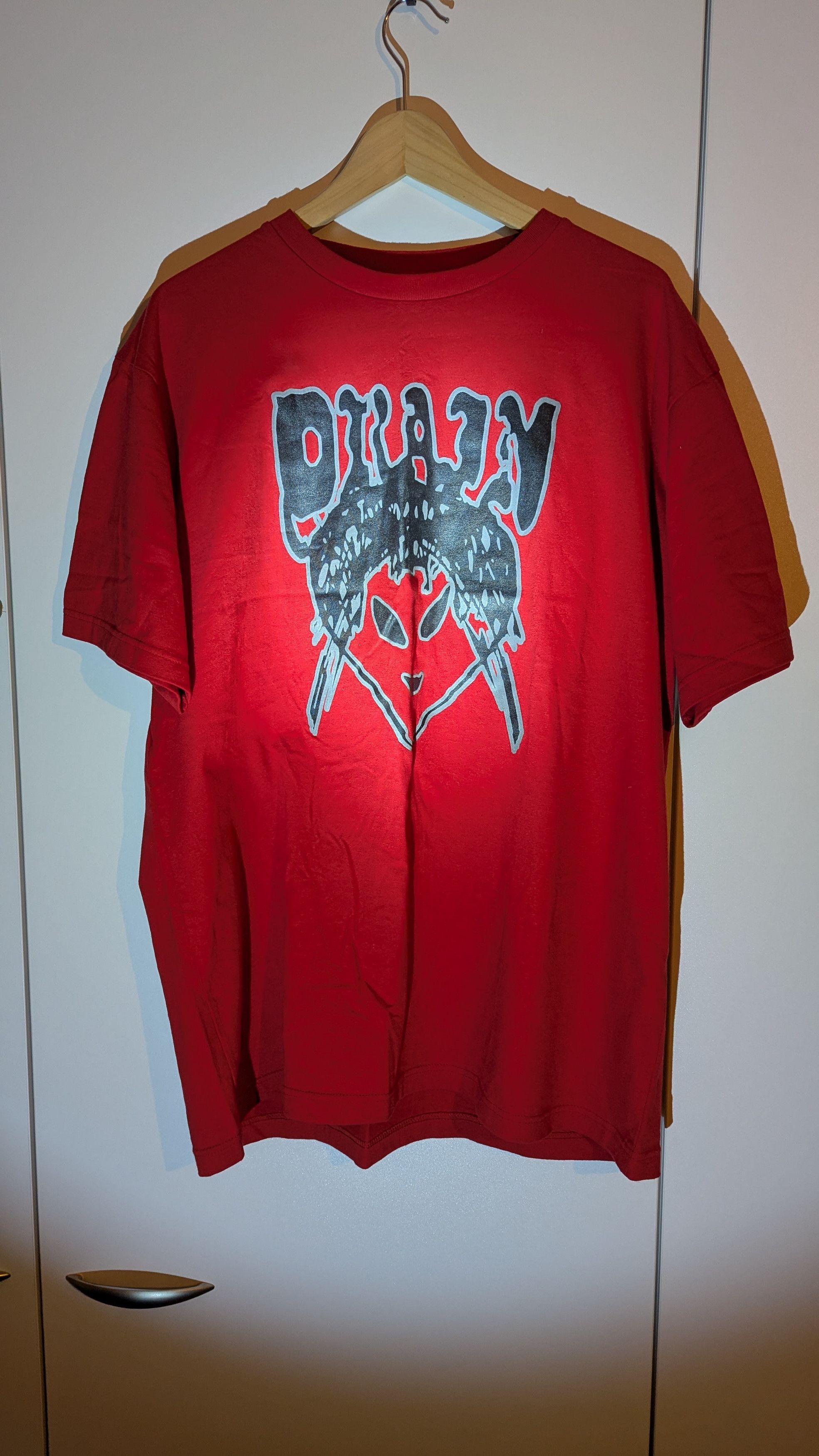 Drain Gang D9 Alien Drain Gang Bladee 3M Reflective Red T Shirt Size US XL / EU 56 / 4 - 1 Thumbnail