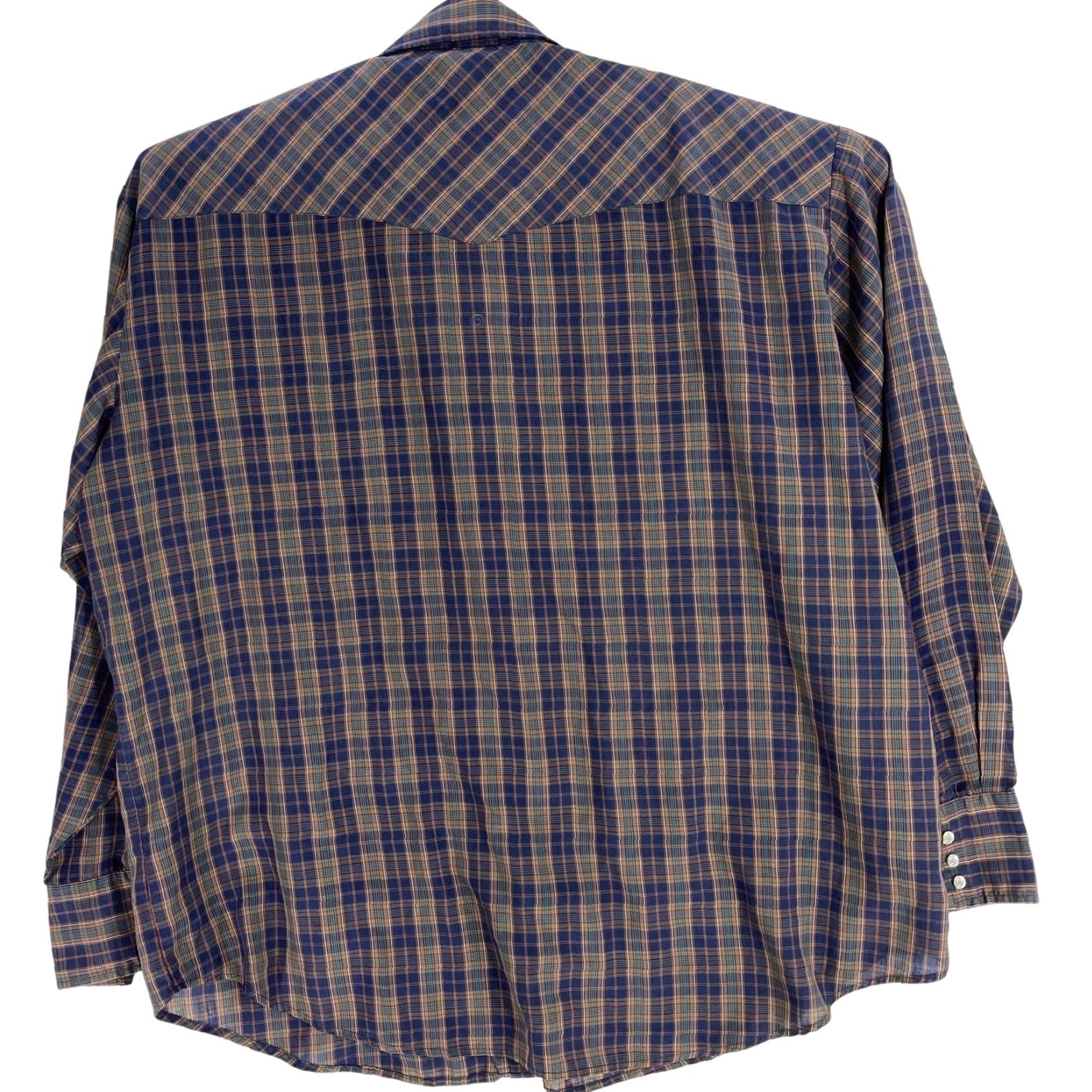 Vintage VINTAGE JJ COCHRAN Western Shirt Mens XL Blue Green Plaid Pearl Snaps Rodeo Cowboy FLAW Shirt Mens XL Blue Plaid Pearl Snaps Western Cowboy Rodeo FLAW Size US XL / EU 56 / 4 - 2 Thumbnail