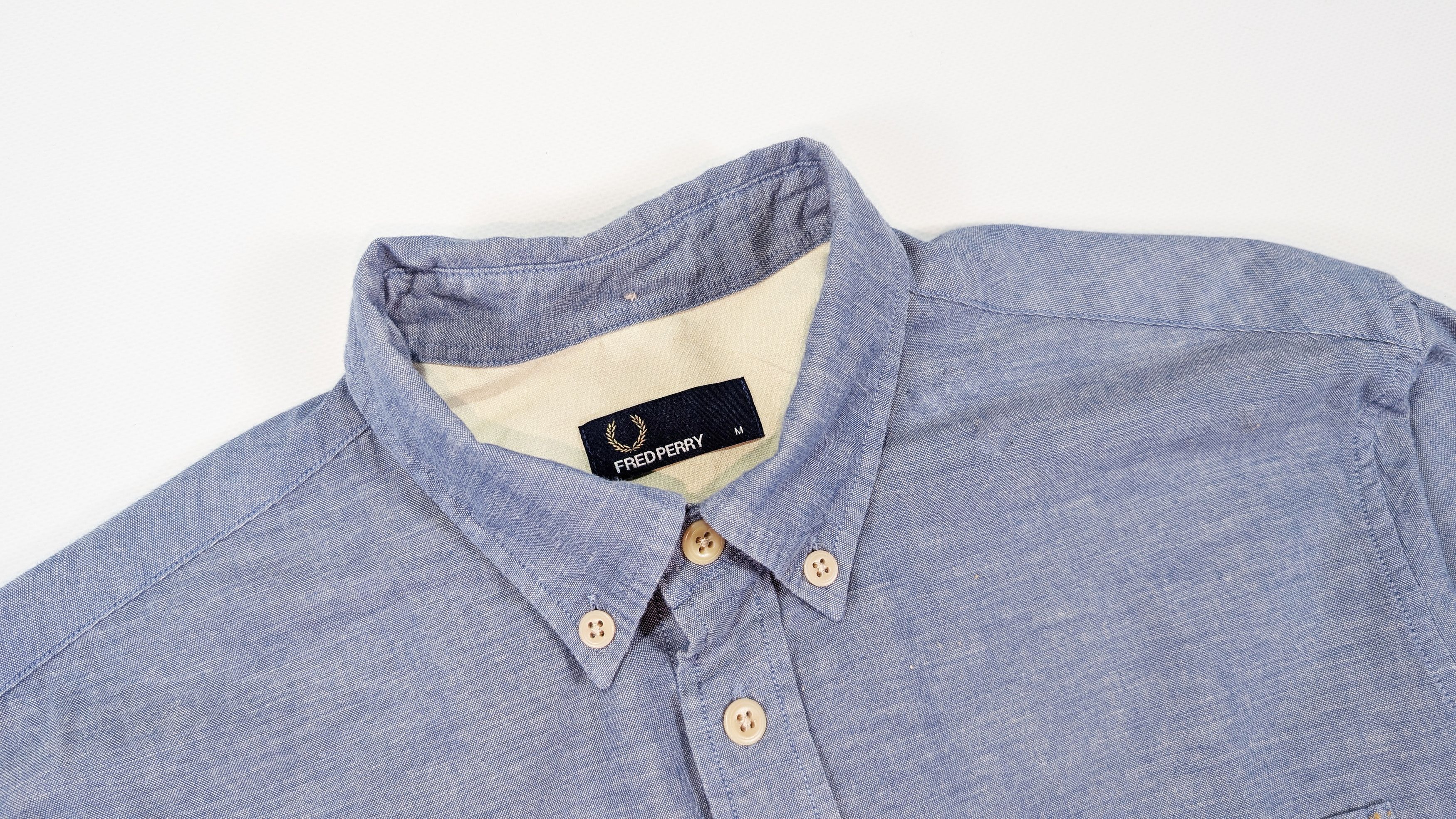 Fred Perry Fred Perry Blue Cotton Oxford Shirt Size M Size US M / EU 48-50 / 2 - 5 Thumbnail